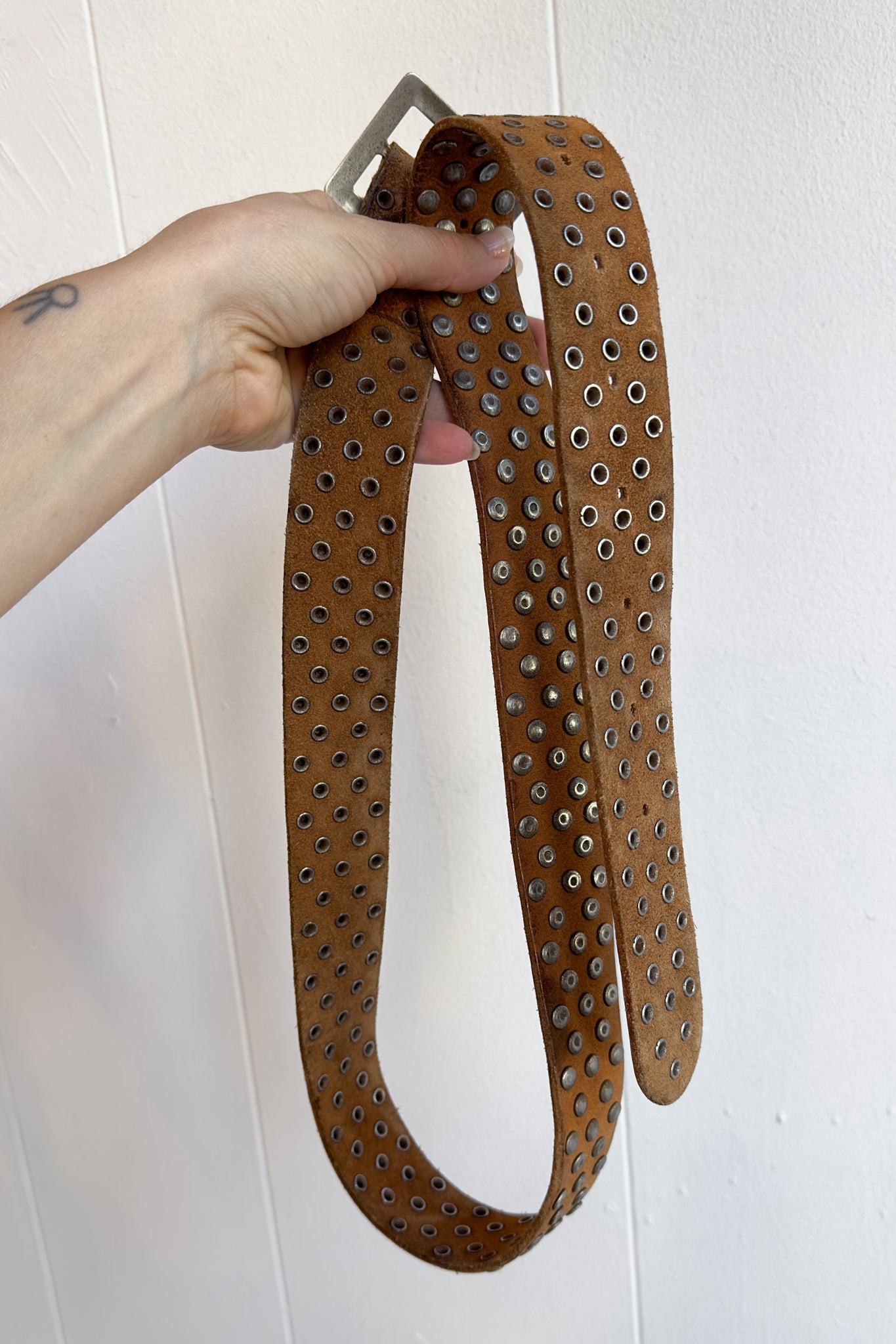 Studded Leather Belt | M/L