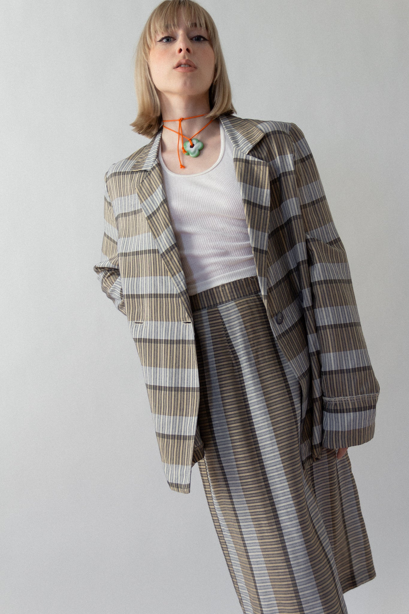 80s Matisse Silk Skirt Suit