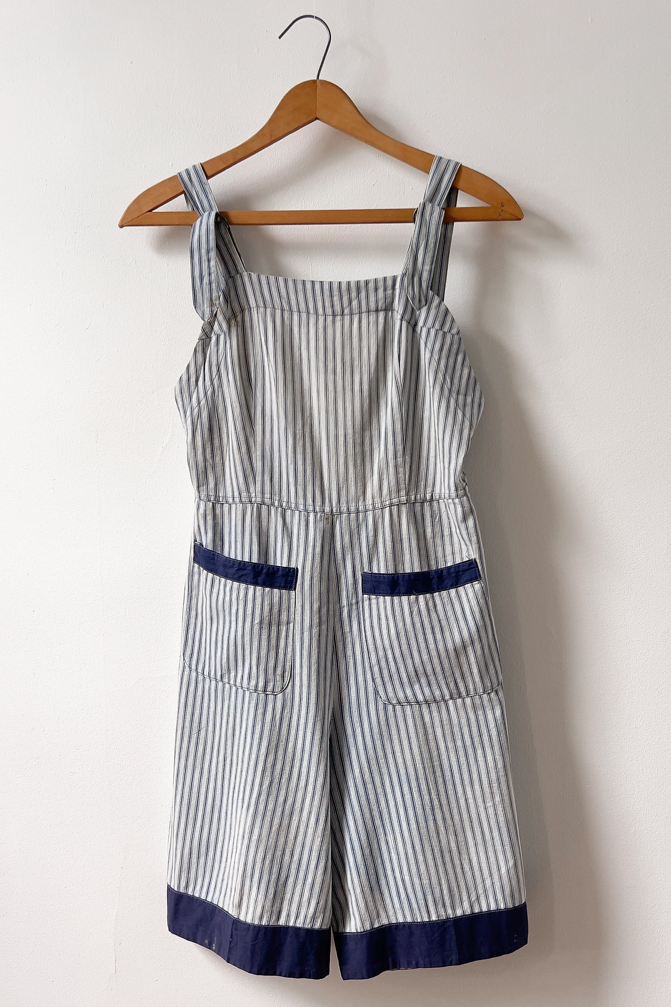 20s Cotton Workwear Romper | sz 2