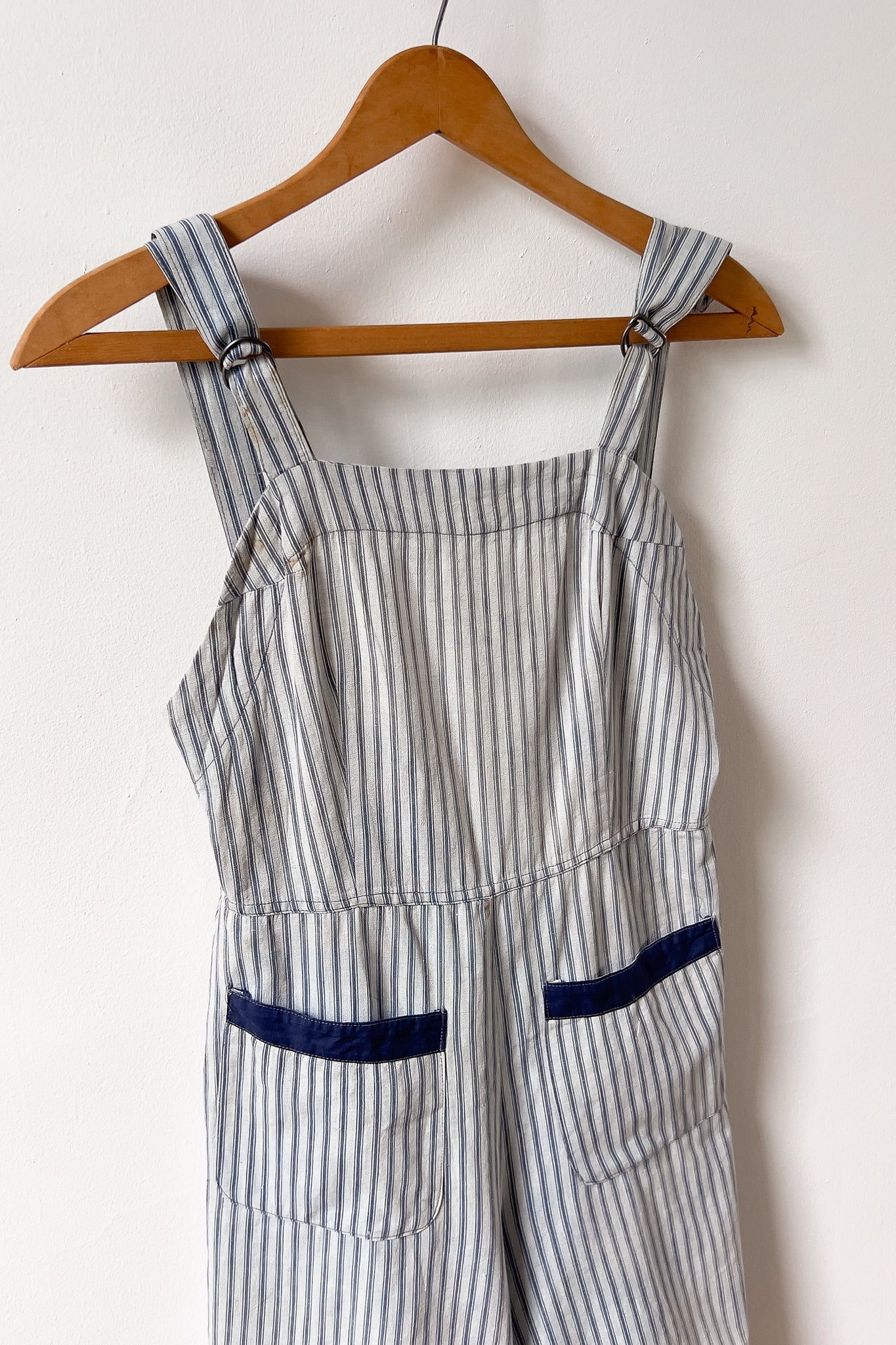 20s Cotton Workwear Romper | sz 2