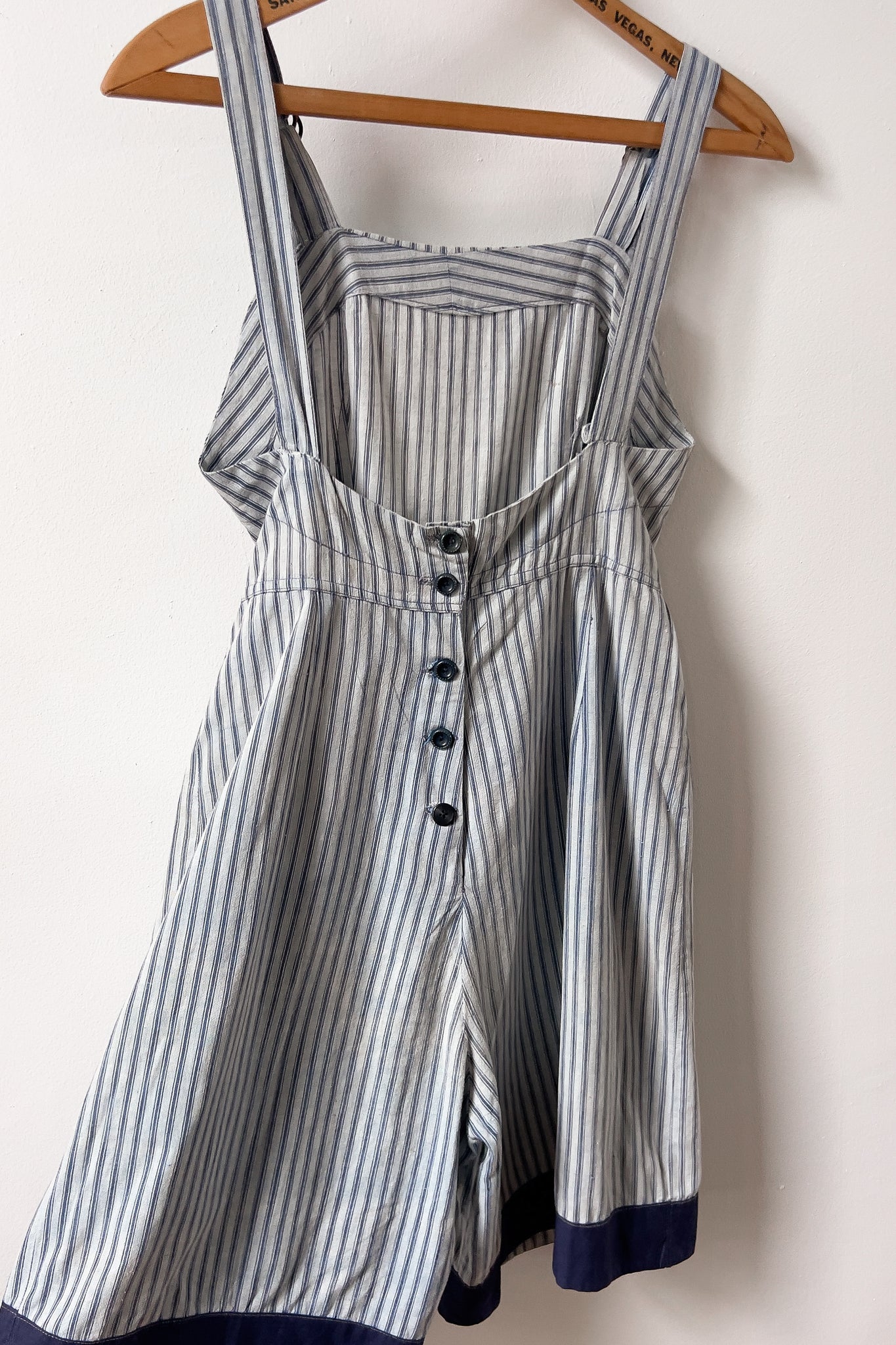 20s Cotton Workwear Romper | sz 2