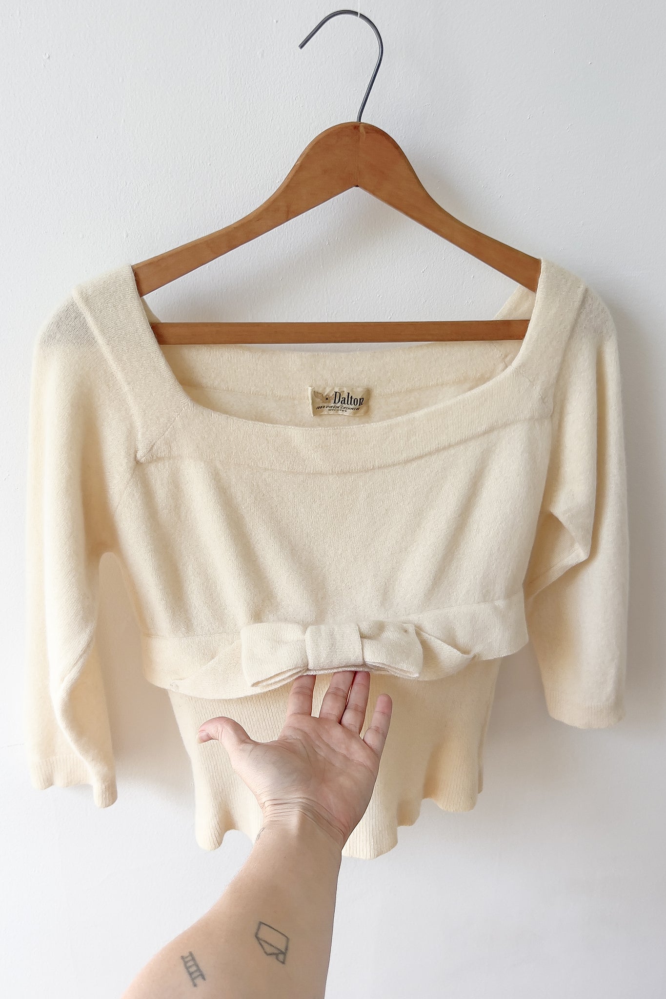 50s Cashmere Pin-Up Top