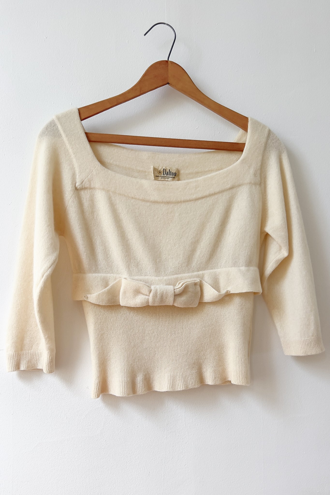 50s Cashmere Pin-Up Top