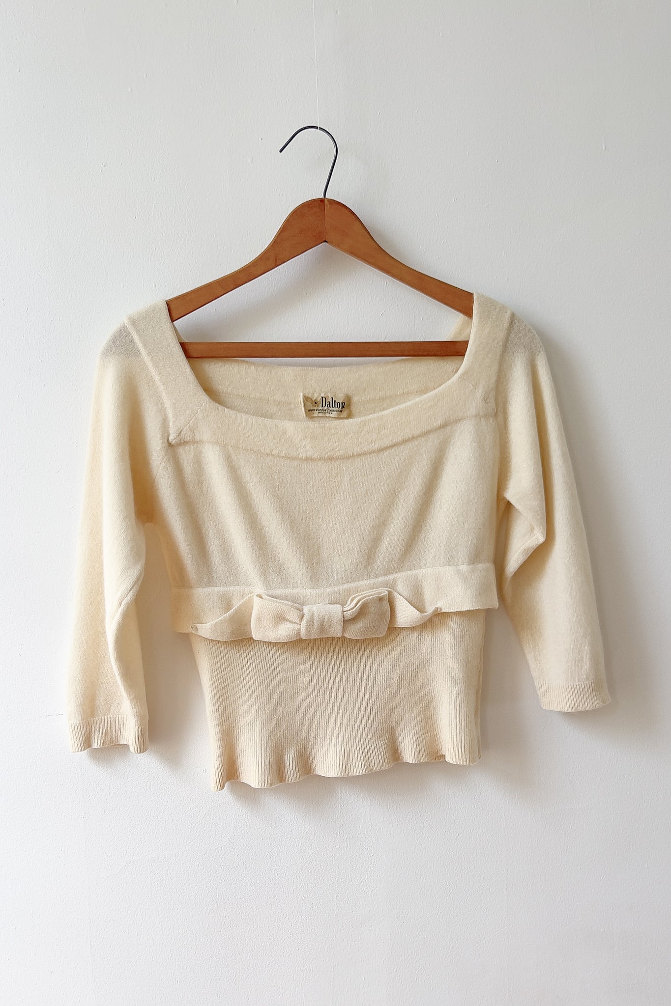 50s Cashmere Pin-Up Top