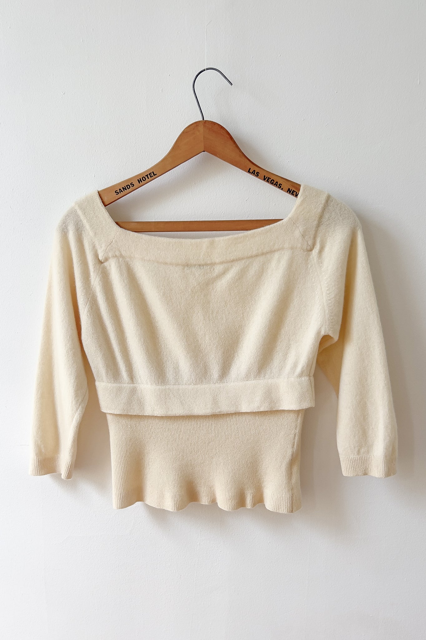 50s Cashmere Pin-Up Top