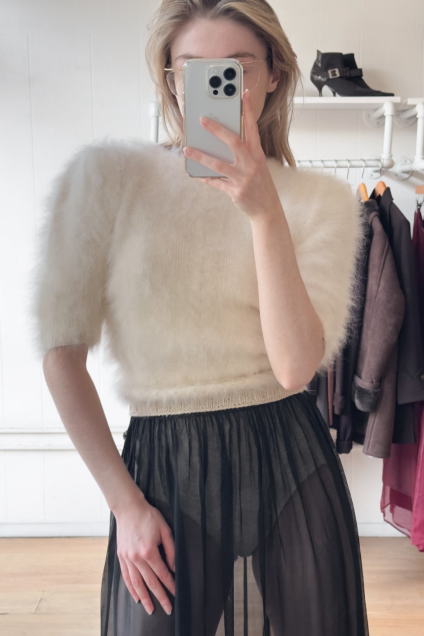 60s Angora Cloud Sweater