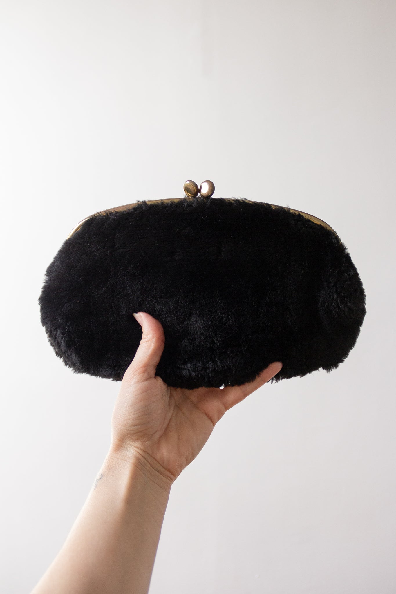 60s Faux Fur Clutch