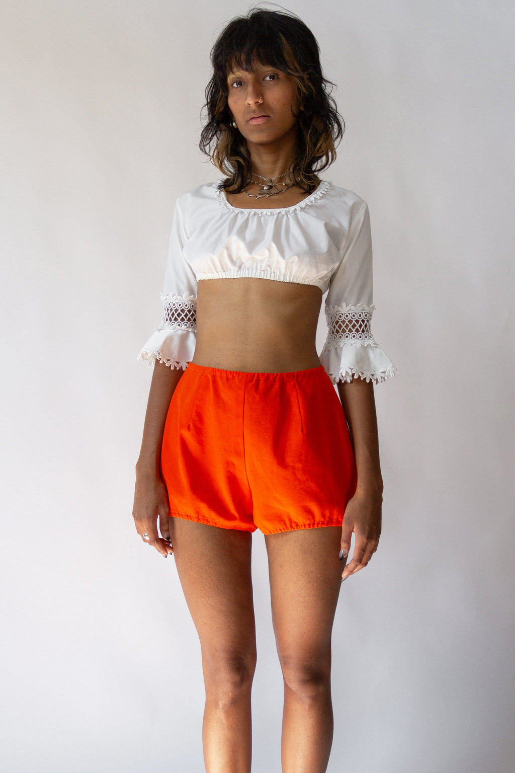 60s Fire Orange Hot Shorts