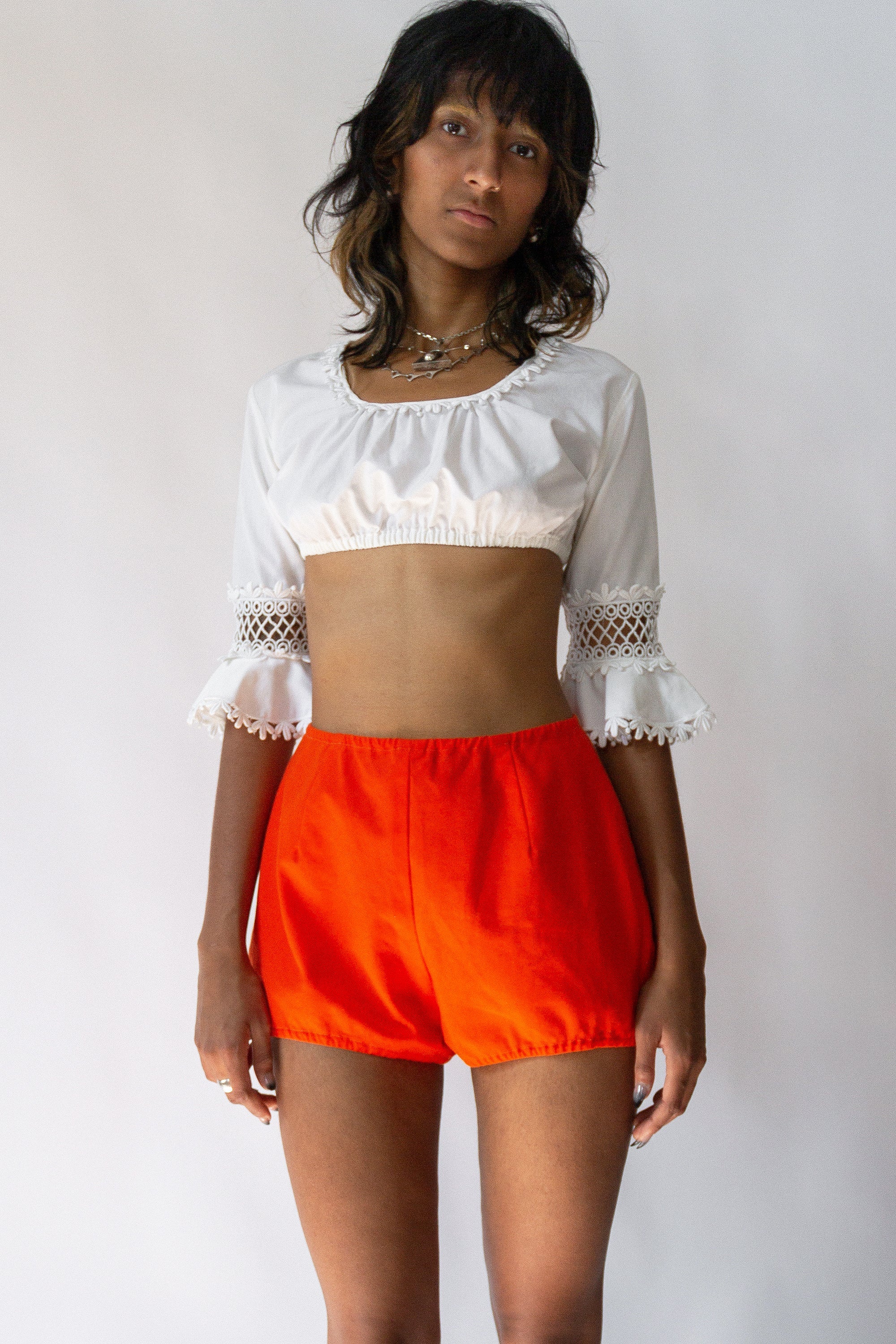 60s Fire Orange Hot Shorts