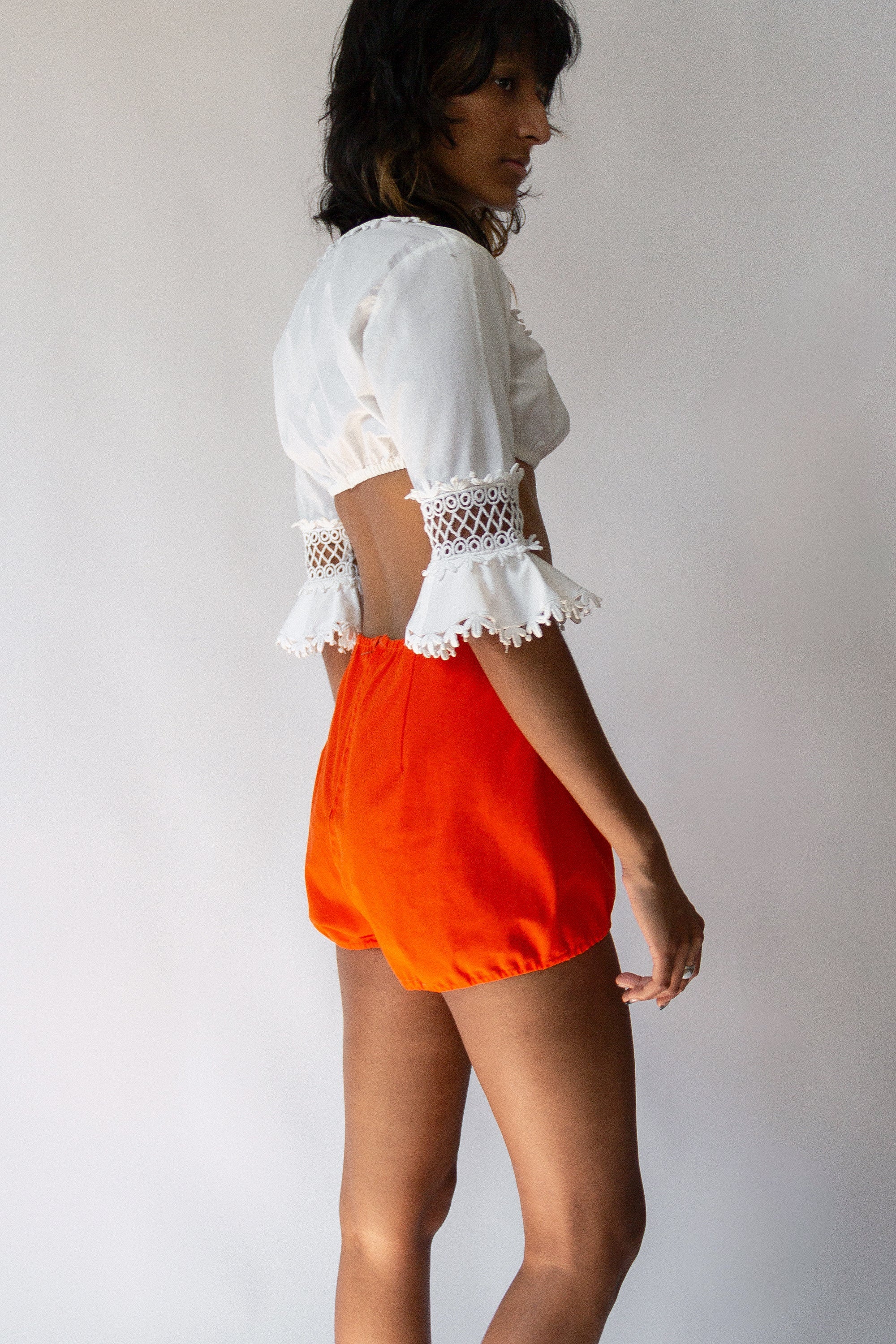 60s Fire Orange Hot Shorts