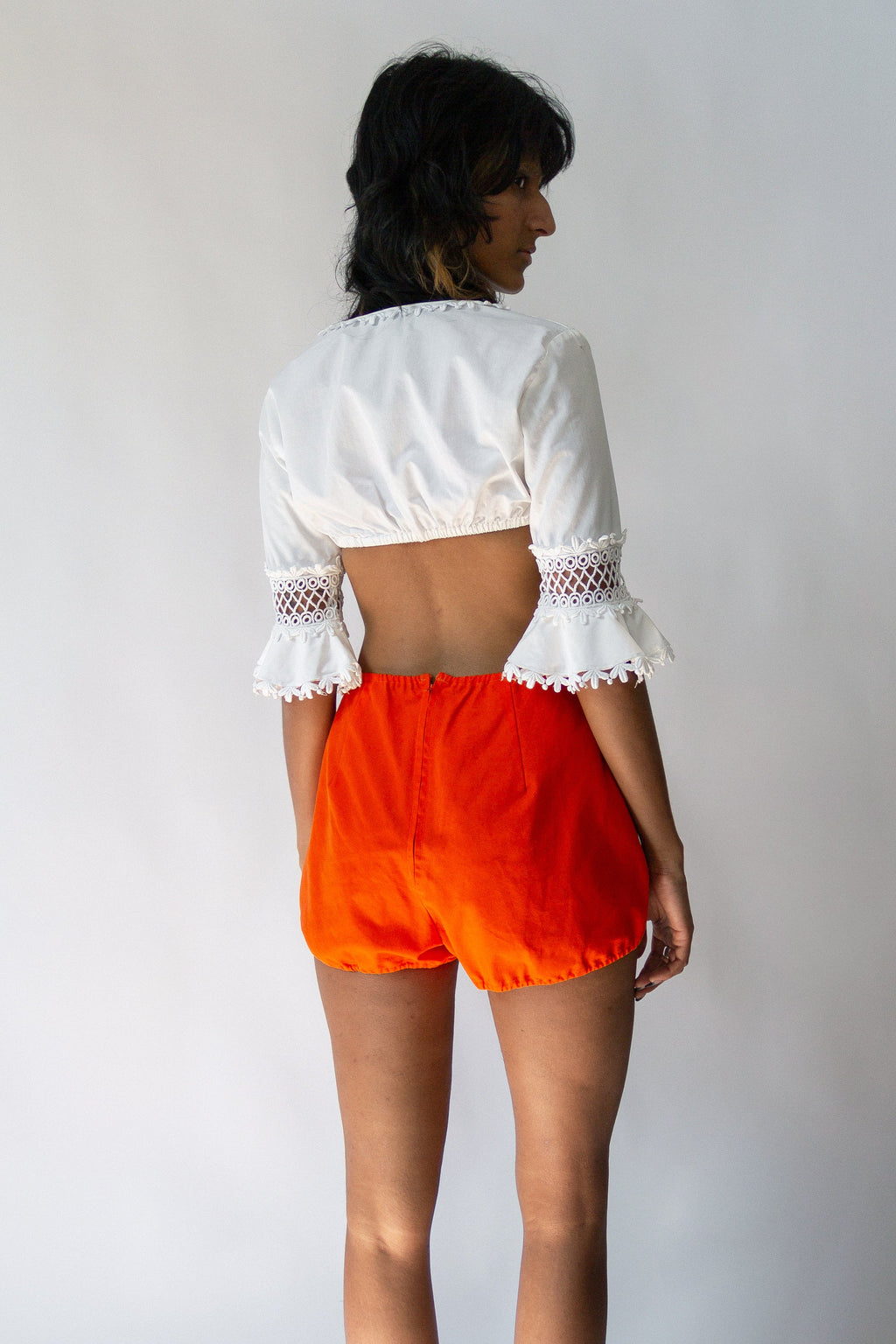 60s Fire Orange Hot Shorts