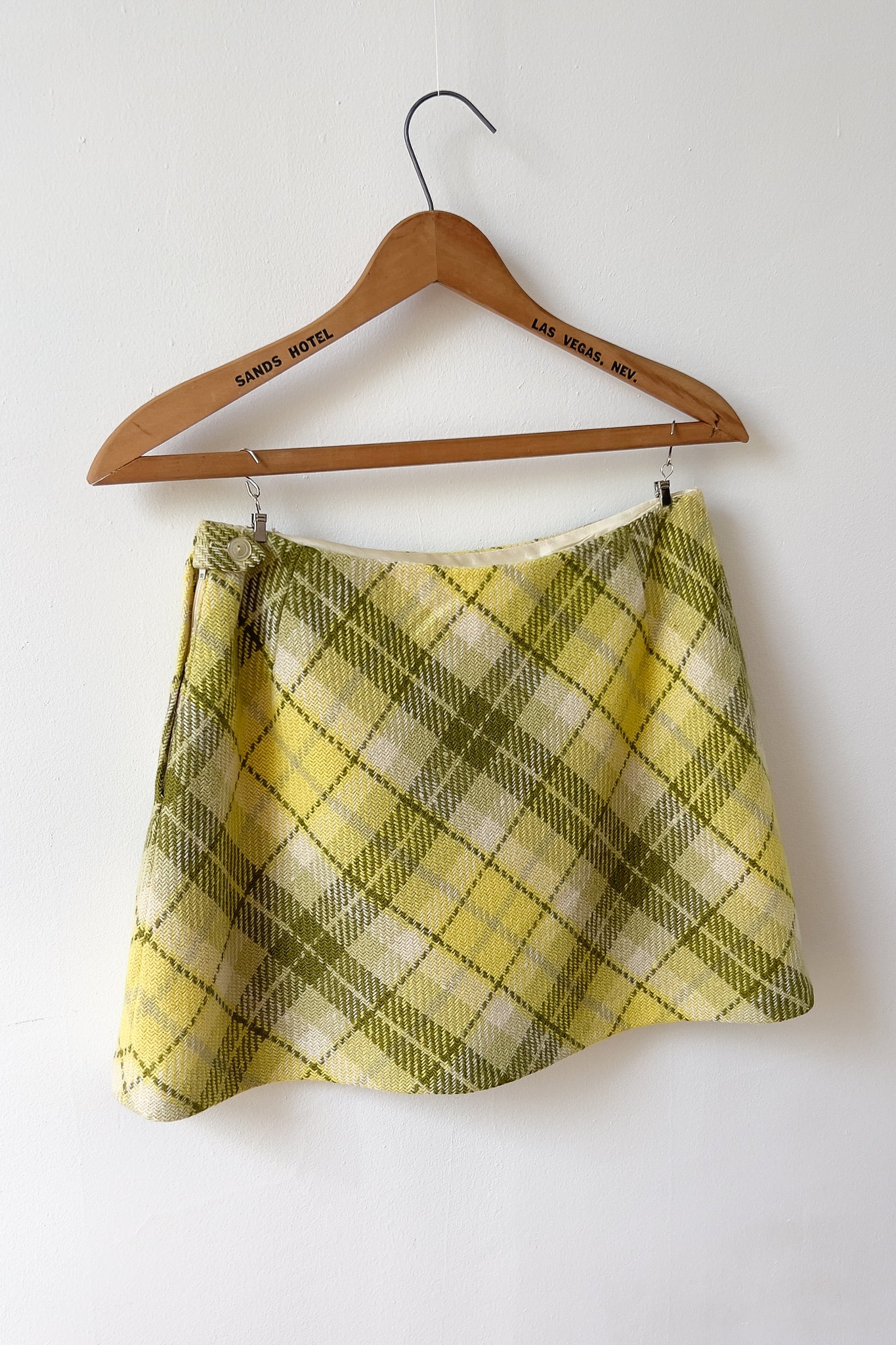 60s Lime Plaid Mini | sz 4