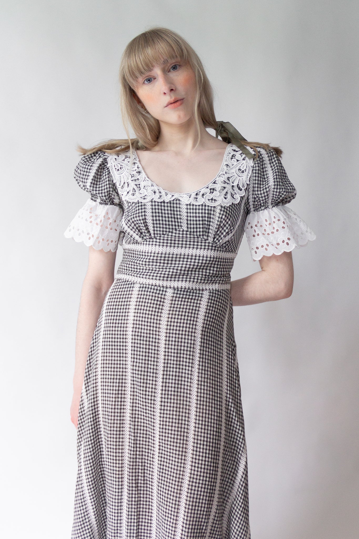 60s Saks Gingham Society Dress