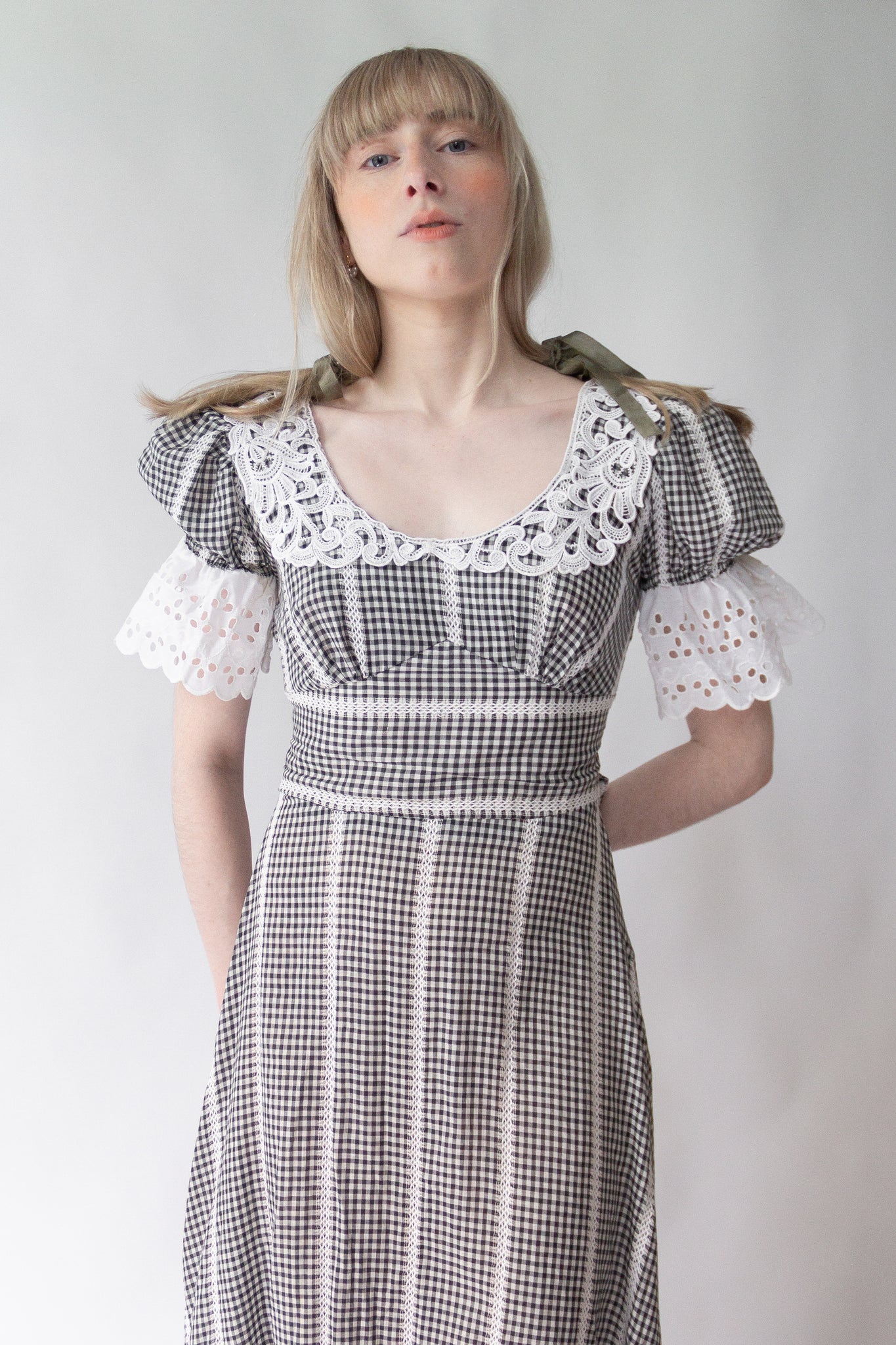 60s Saks Gingham Society Dress