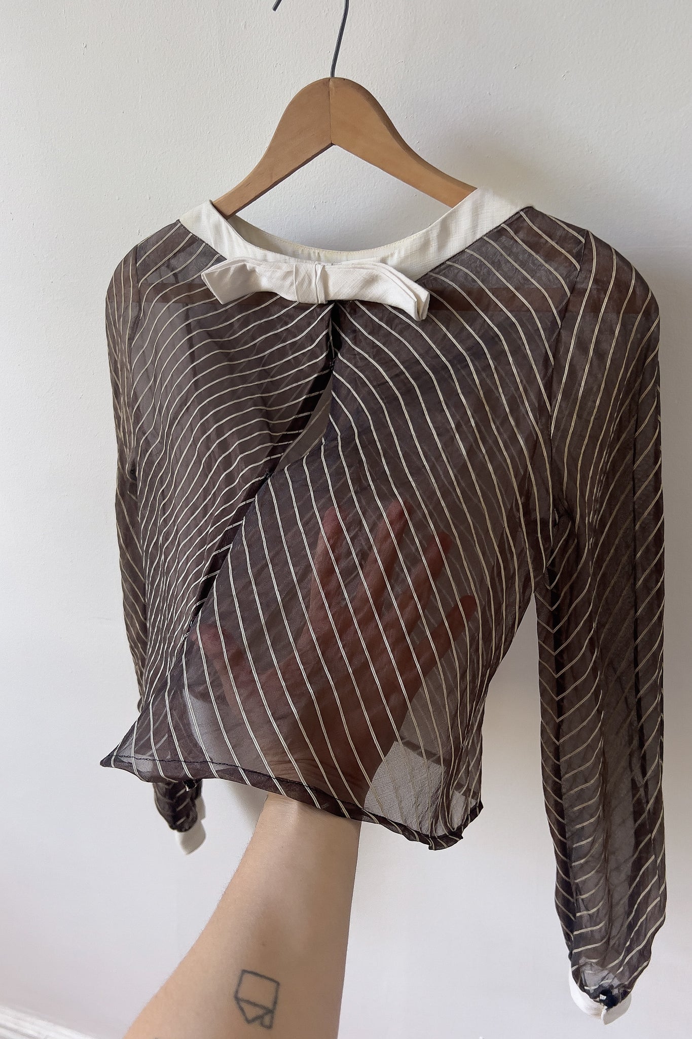 60s Sheer Organza Swing Top