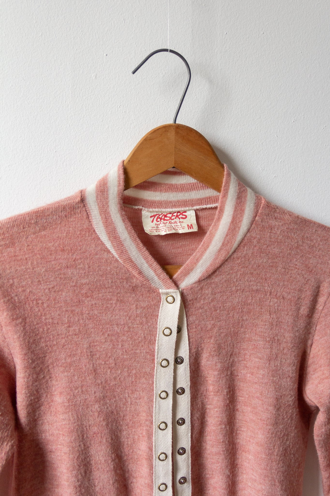 70s Snap Ringer Cardigan