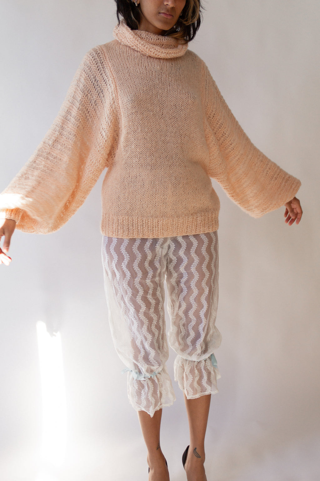 80s Balloon Sleeve Sweater