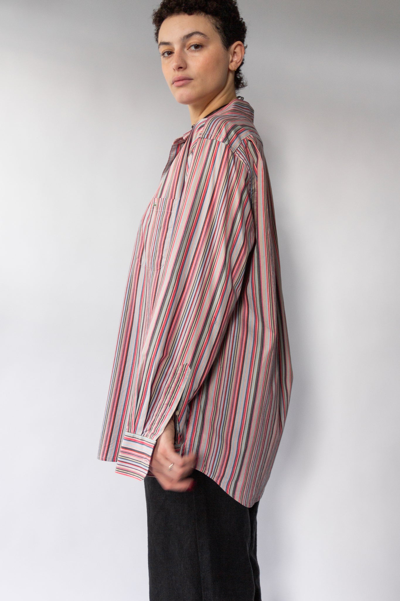 80s Lacoste Color Stripe Shirt