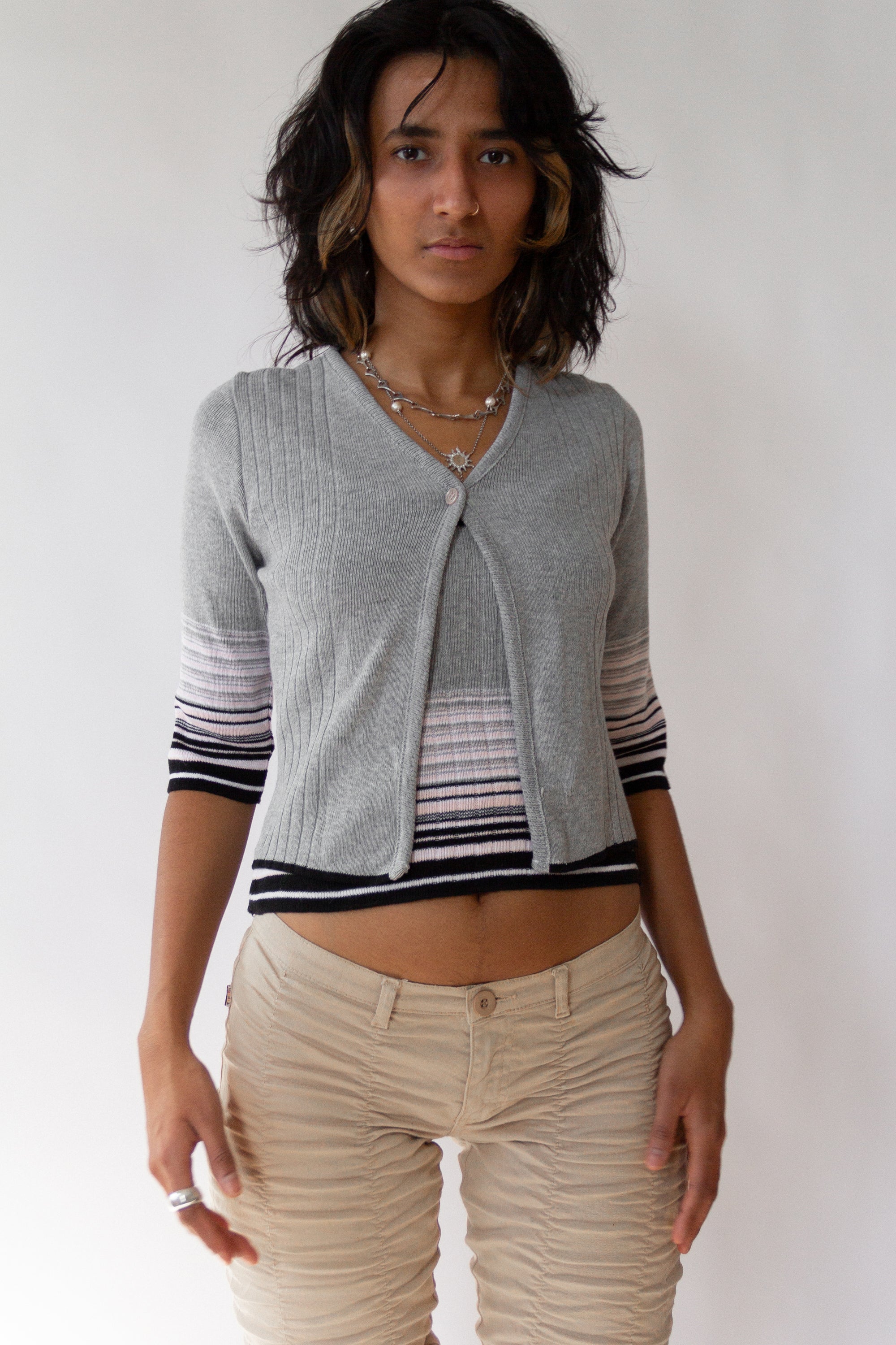 90s Smart Objects Cardi Set