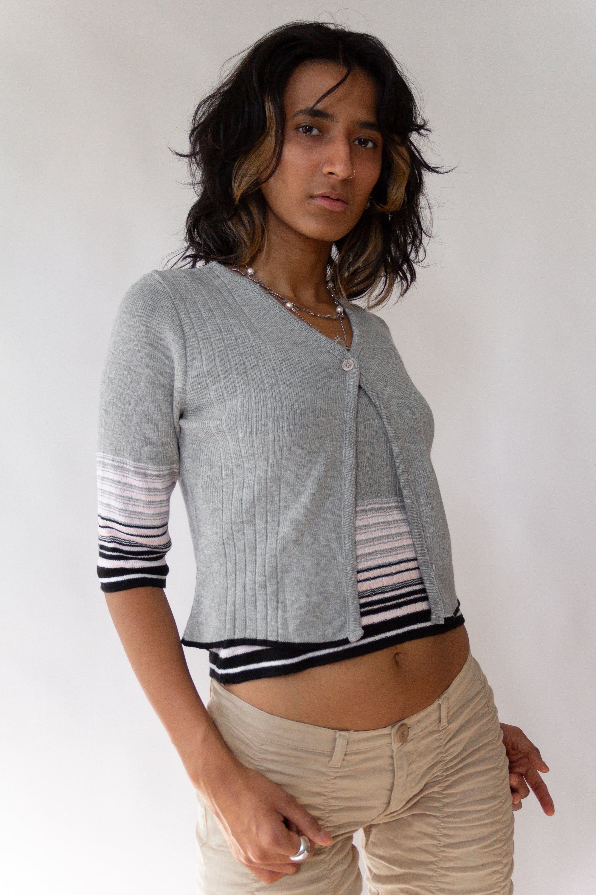 90s Smart Objects Cardi Set