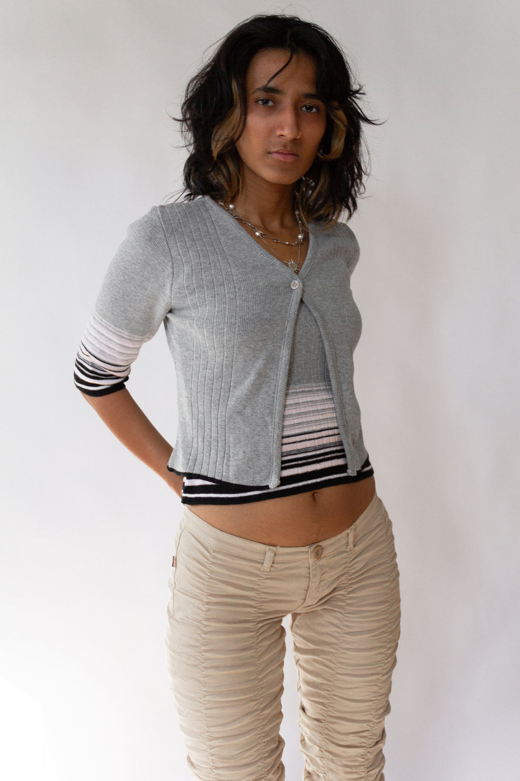 90s Smart Objects Cardi Set