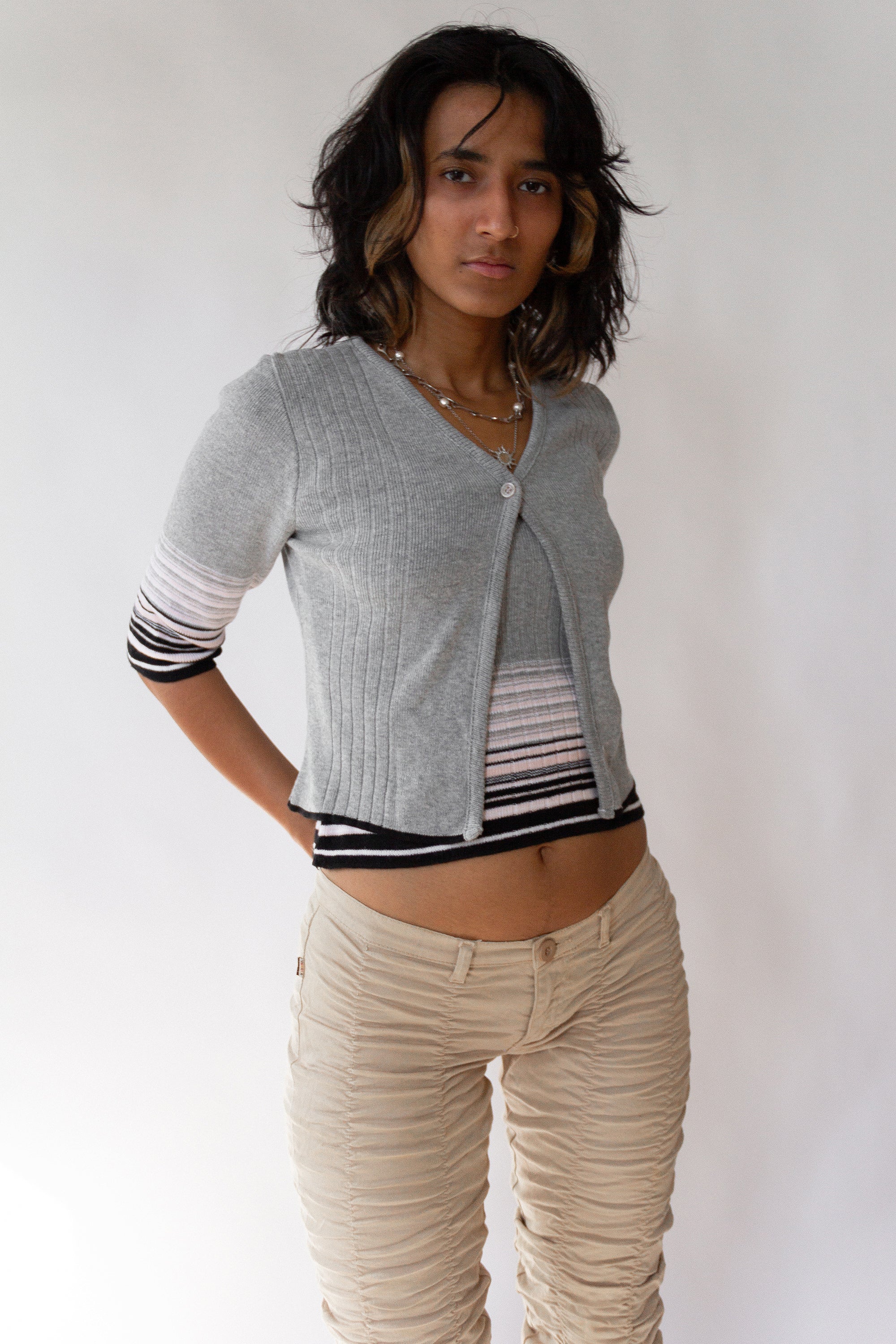 90s Smart Objects Cardi Set