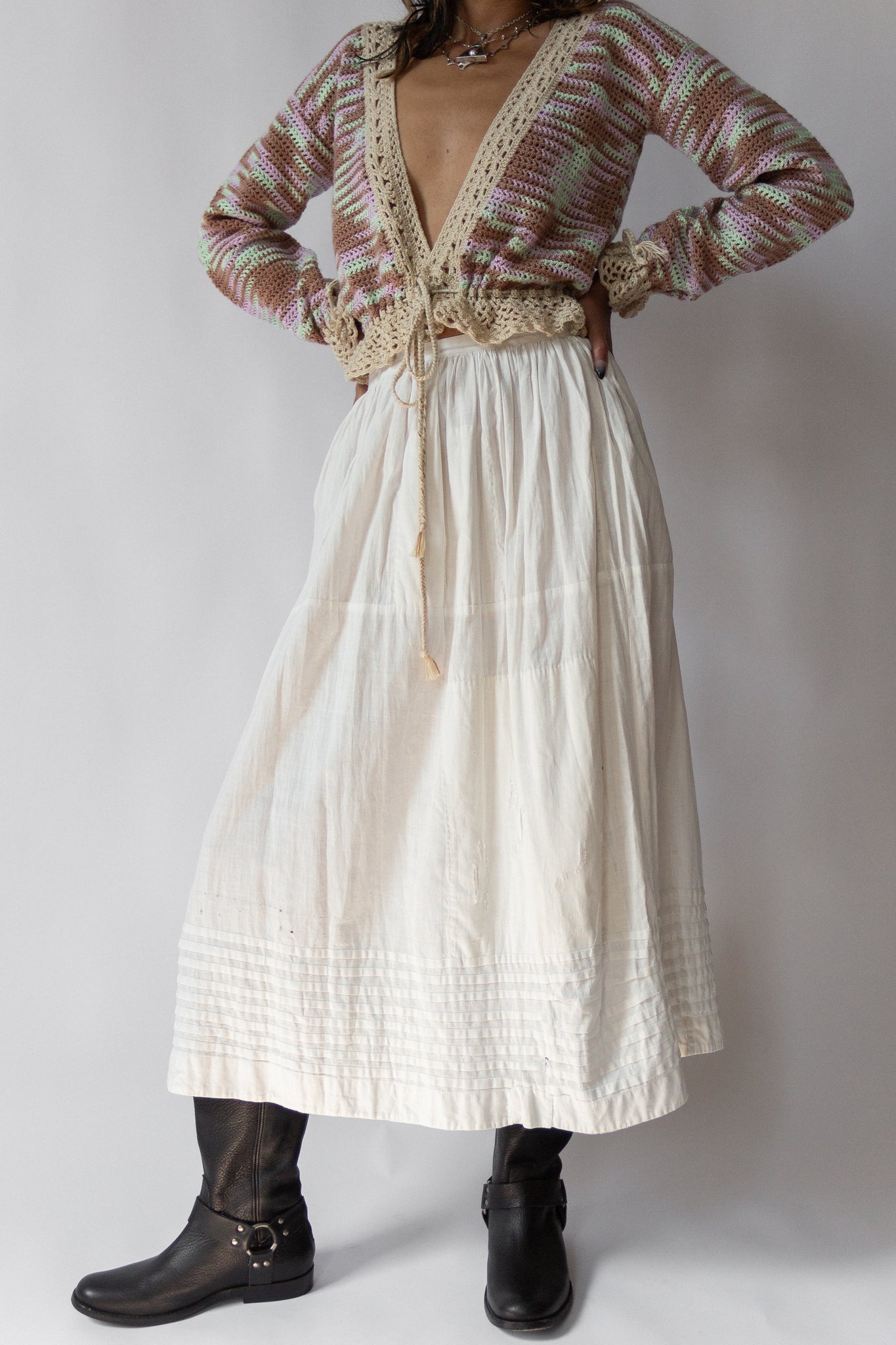 Victorian Patched Cotton Petticoat