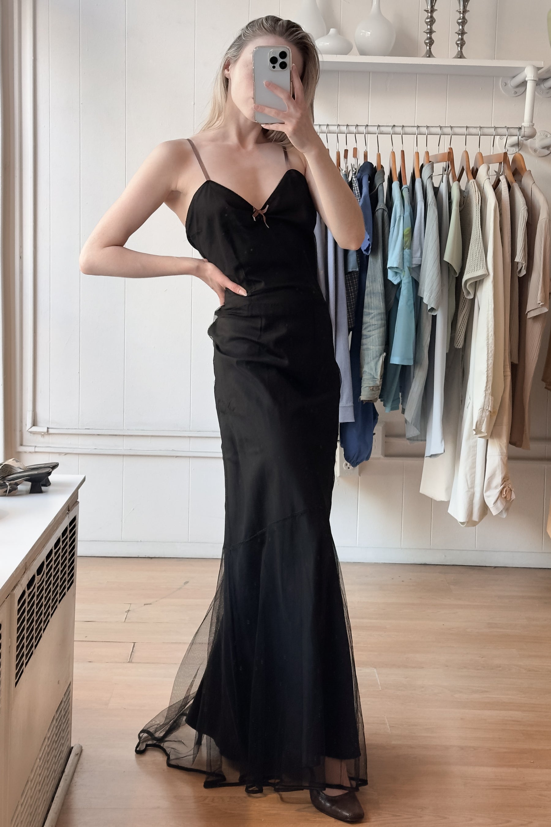 EDIT 50s Mesh Overlay Dress | XS