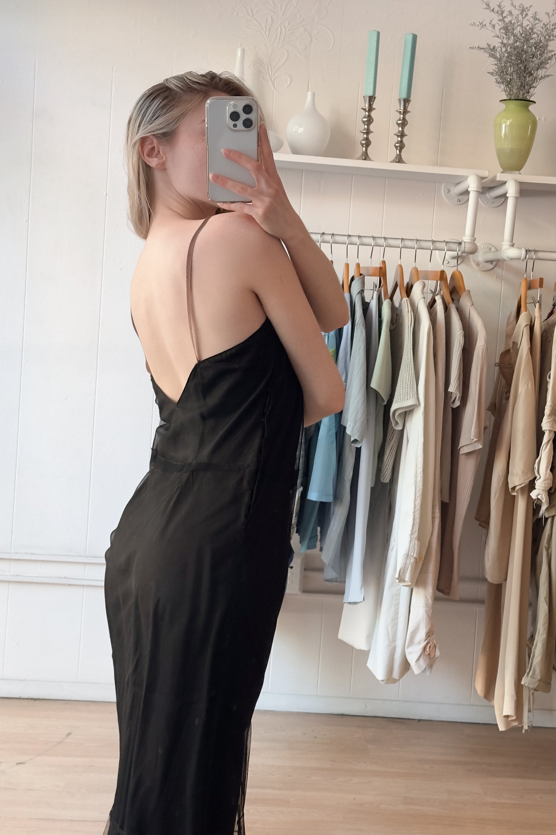 EDIT 50s Mesh Overlay Dress | XS