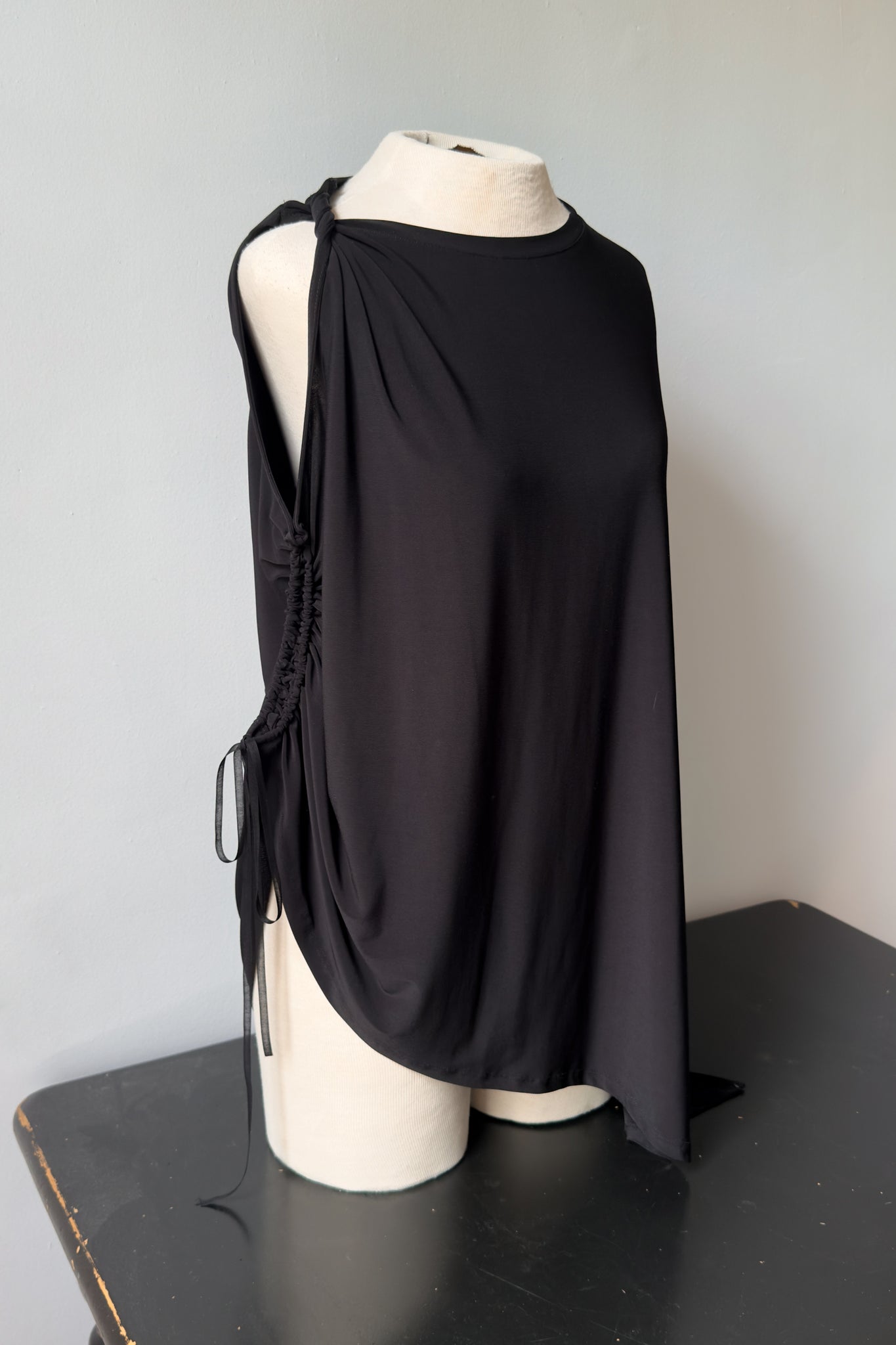 EDIT Asymmetrical Ruched Tank