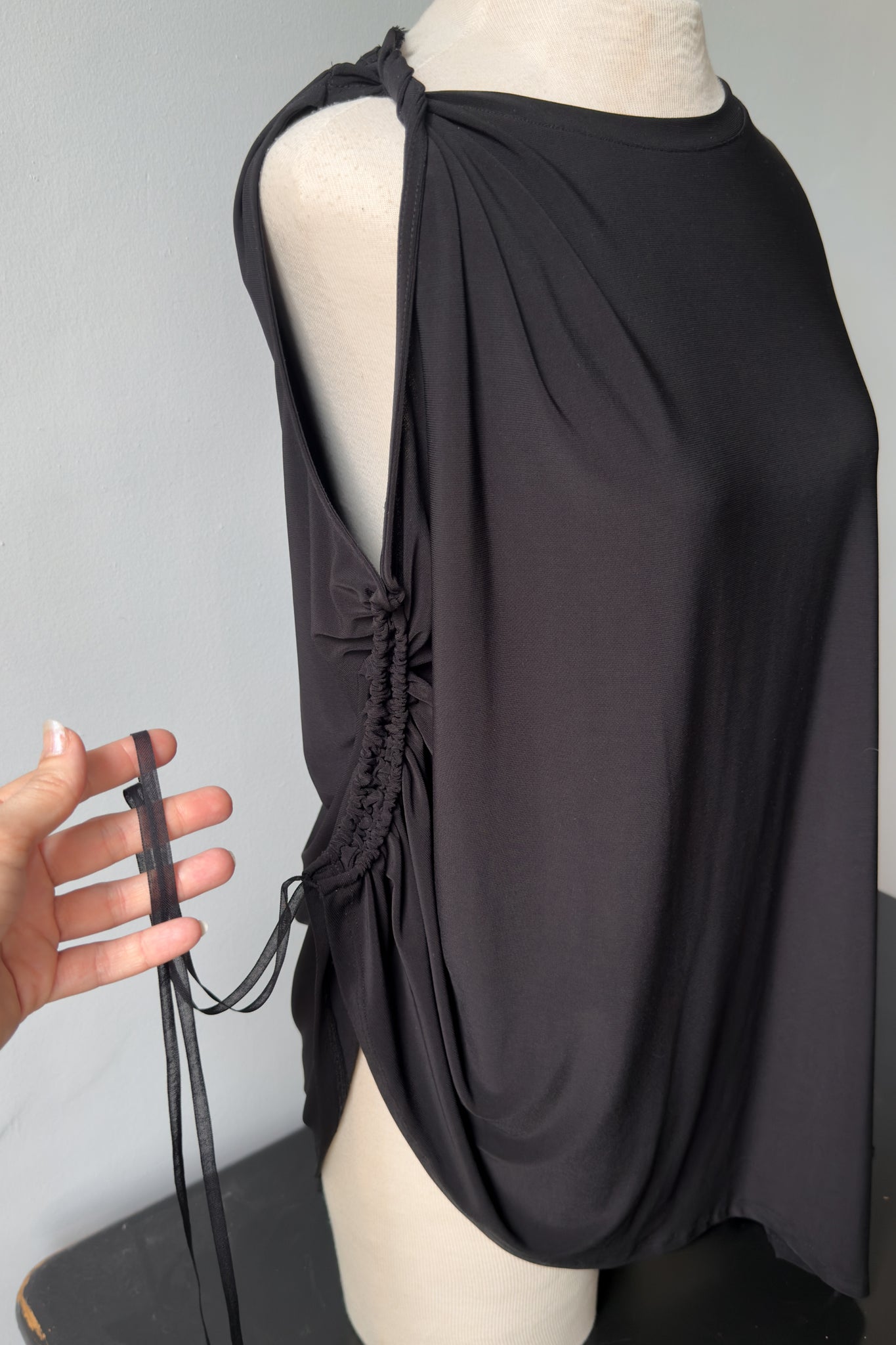 EDIT Asymmetrical Ruched Tank