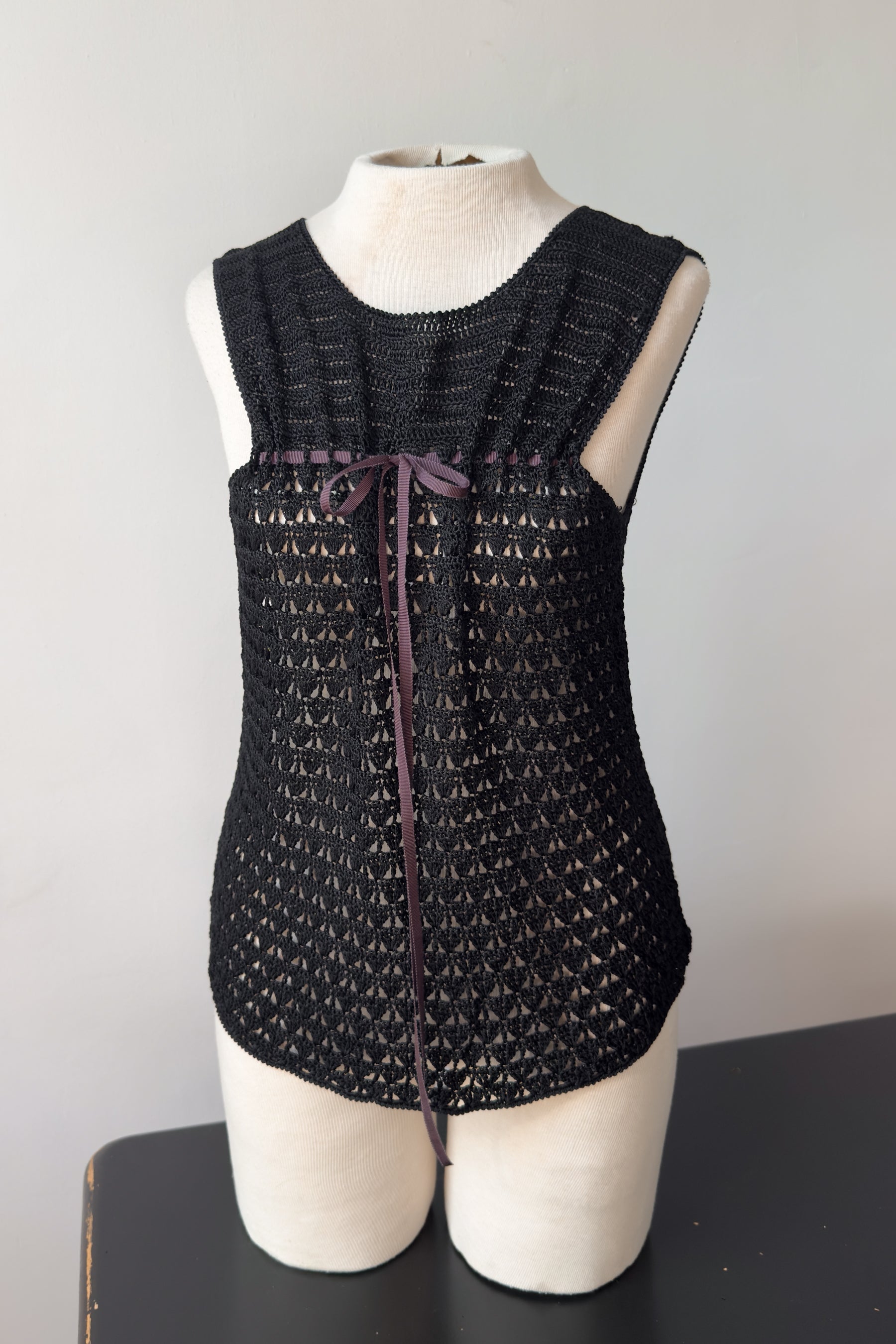 EDIT Crochet Ribbon Tank