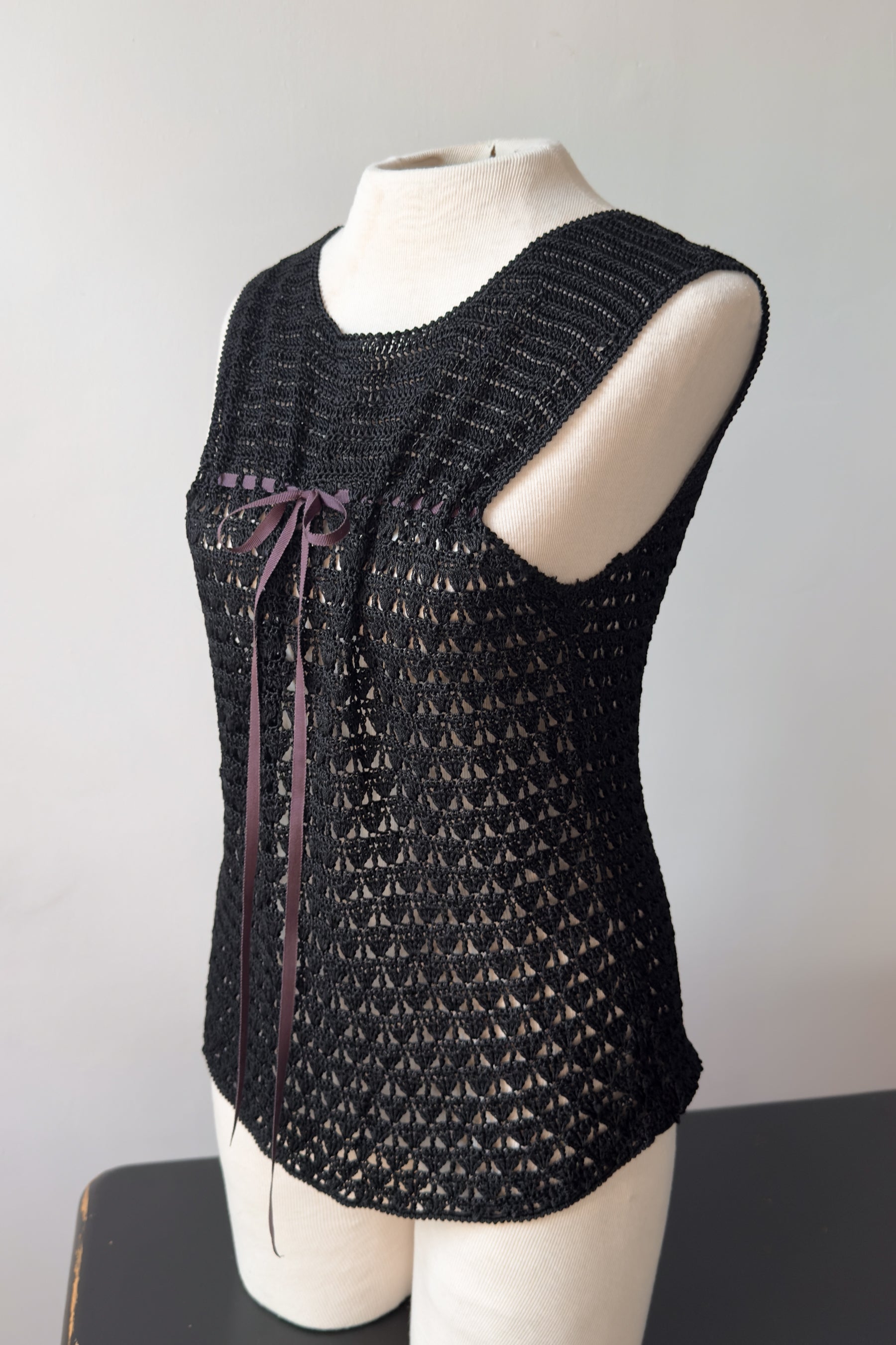 EDIT Crochet Ribbon Tank
