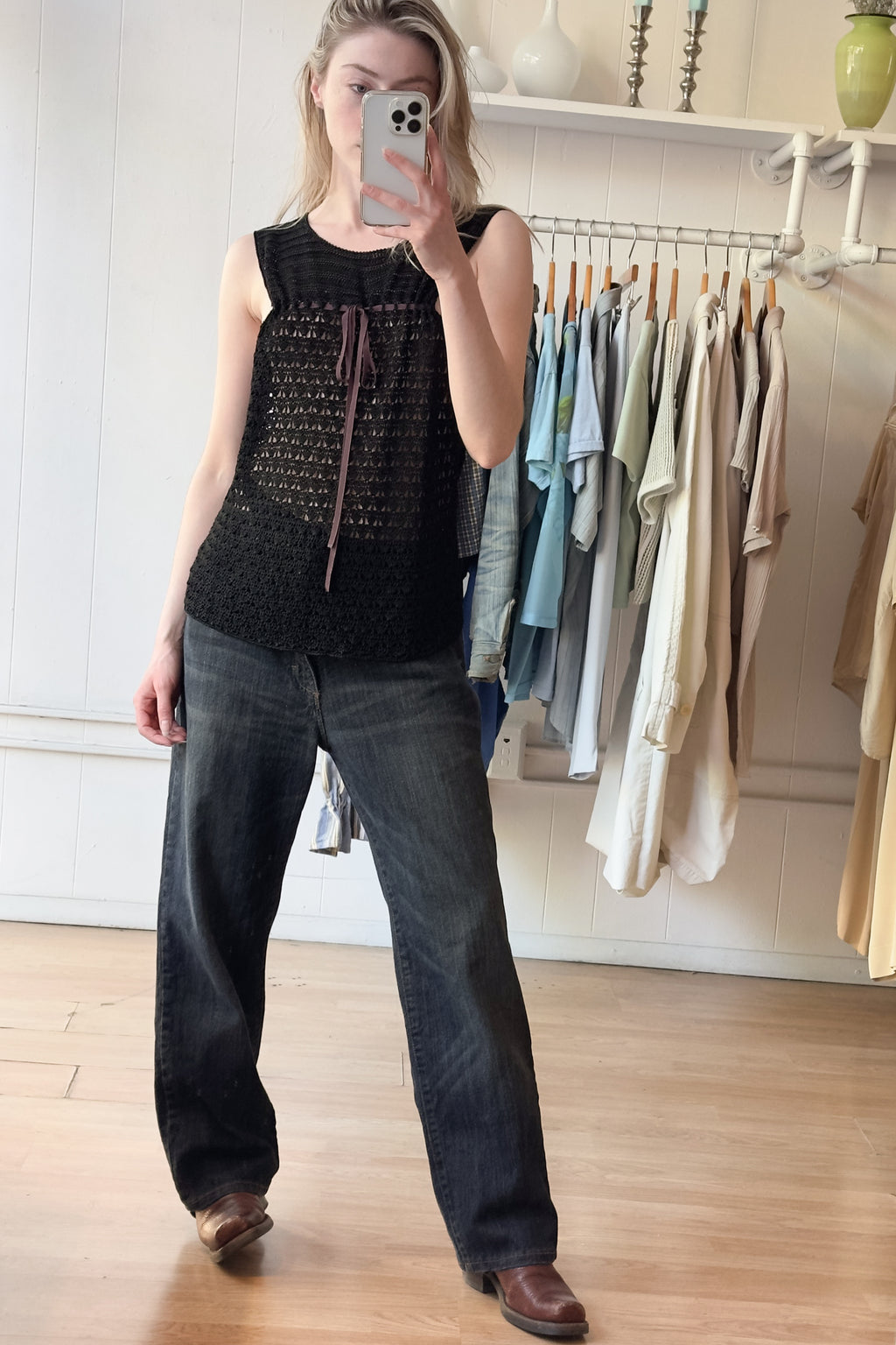 EDIT Crochet Ribbon Tank