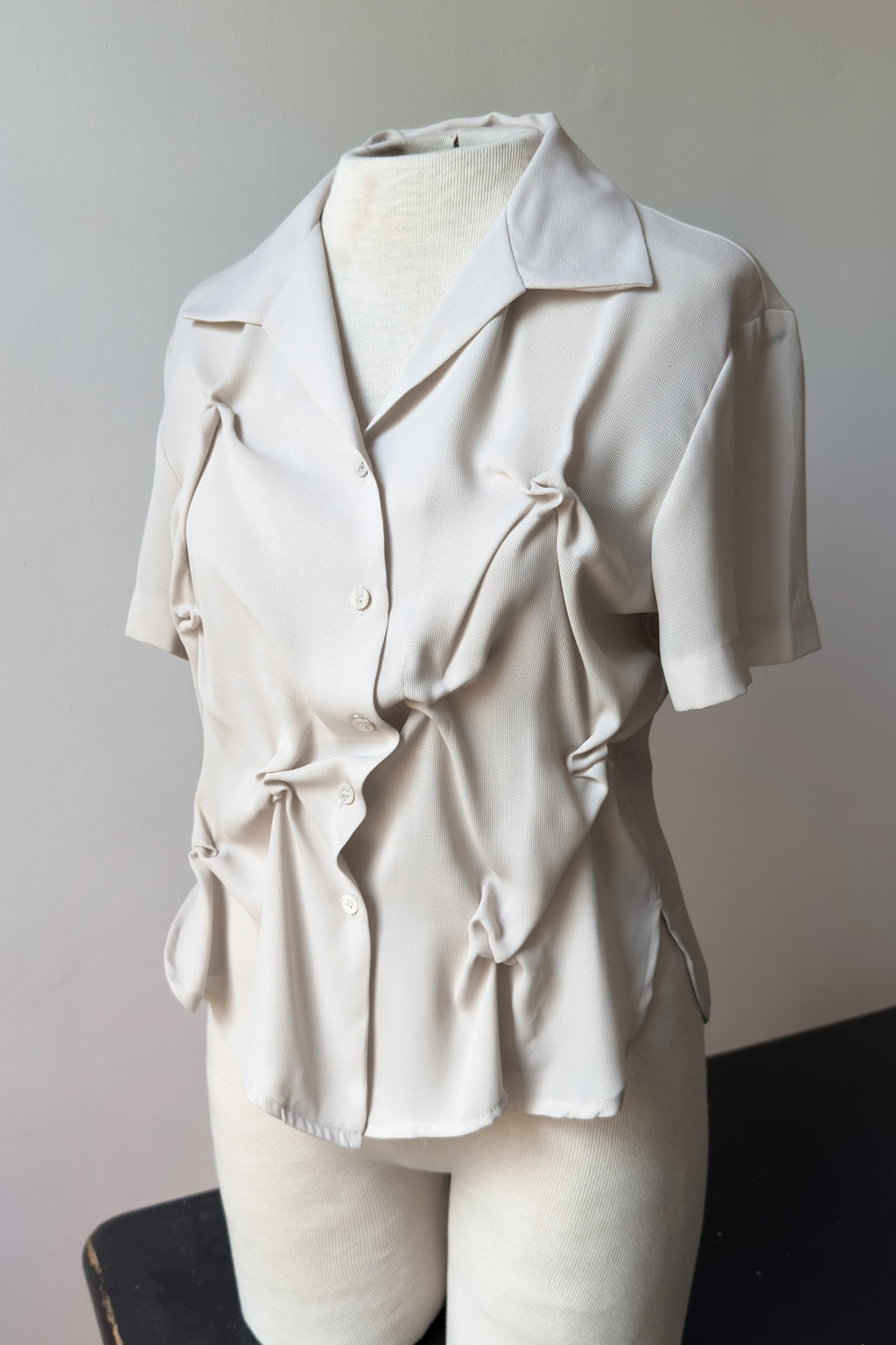 EDIT Hand-Smocked Sheer Top | S