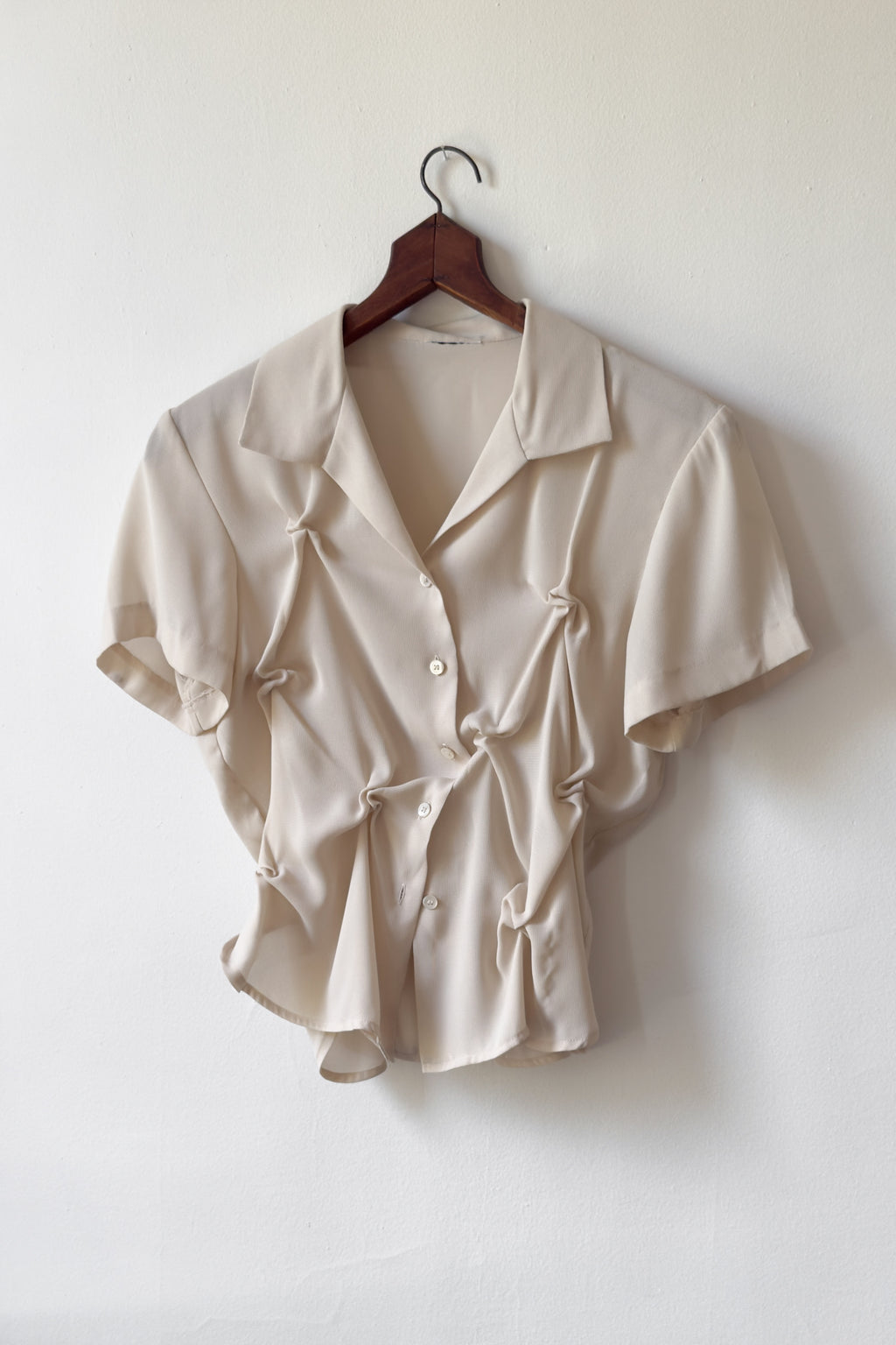 EDIT Hand-Smocked Sheer Top | S