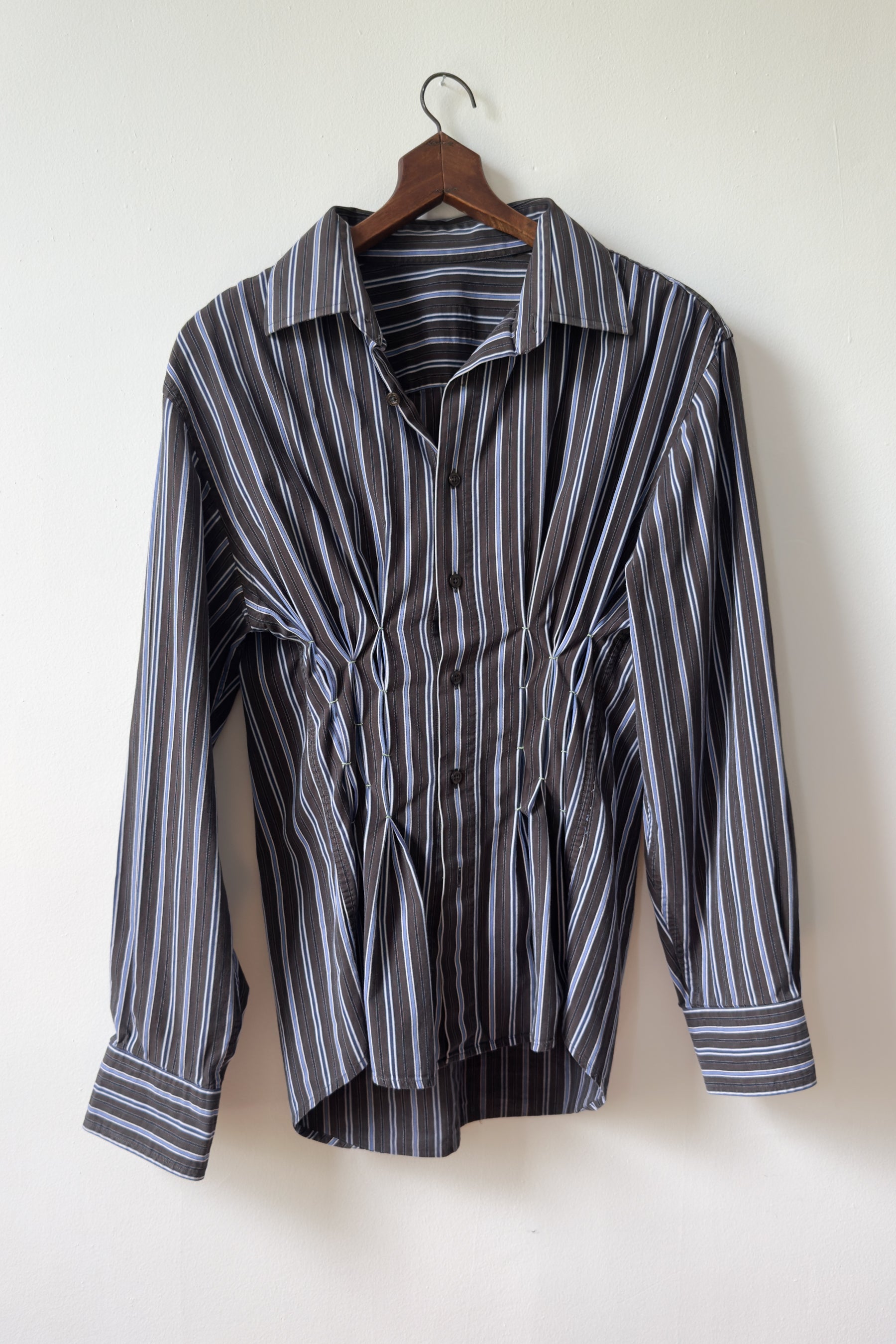 EDIT Hand-Smocked Stripe Shirt