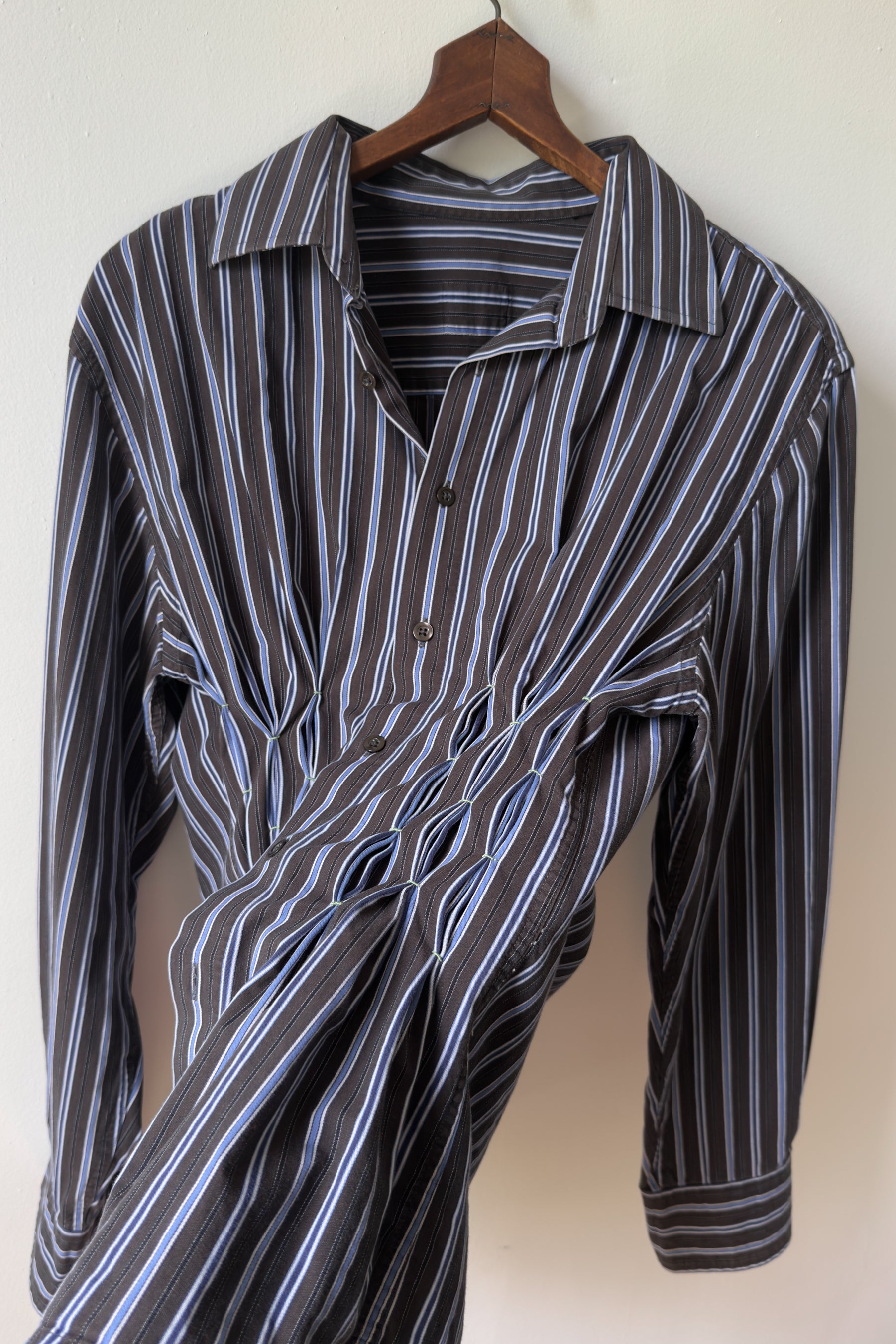 EDIT Hand-Smocked Stripe Shirt