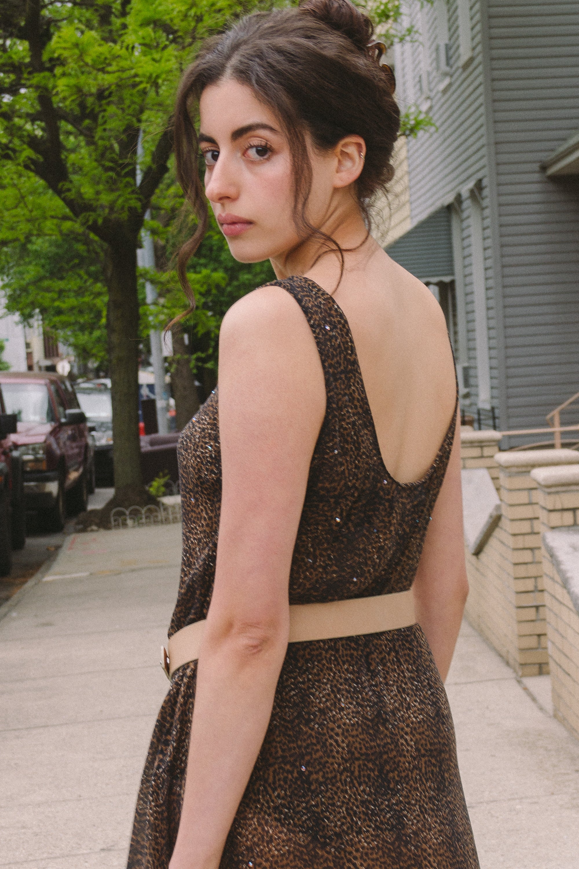 Leather Sling Belt | 32-36"