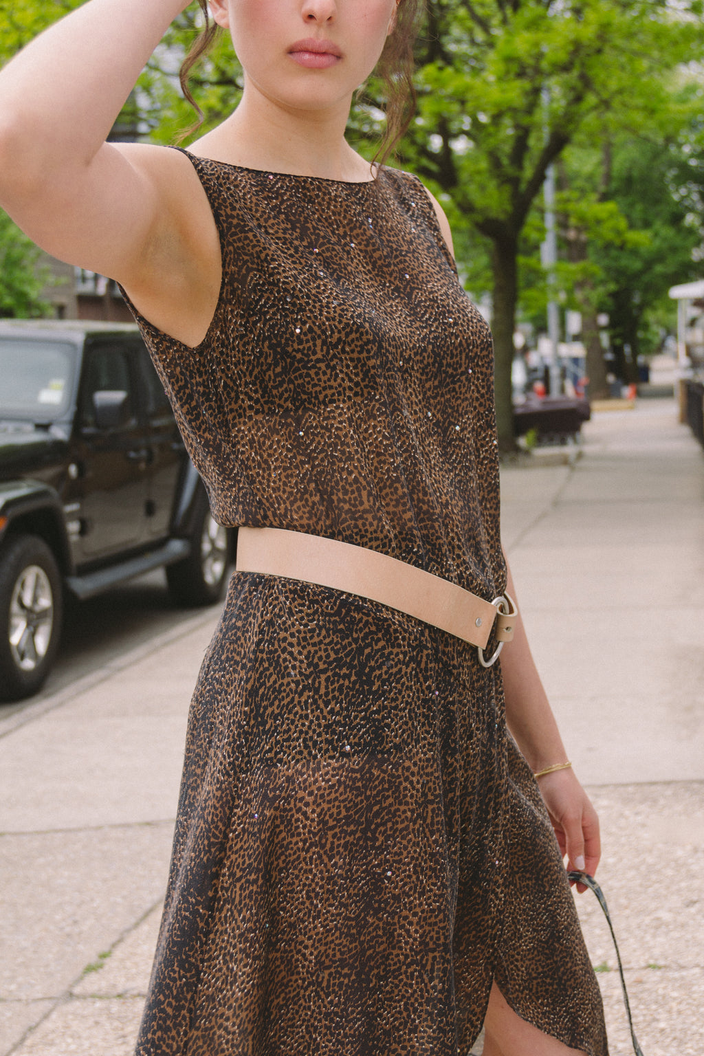 Leather Sling Belt | 32-36"