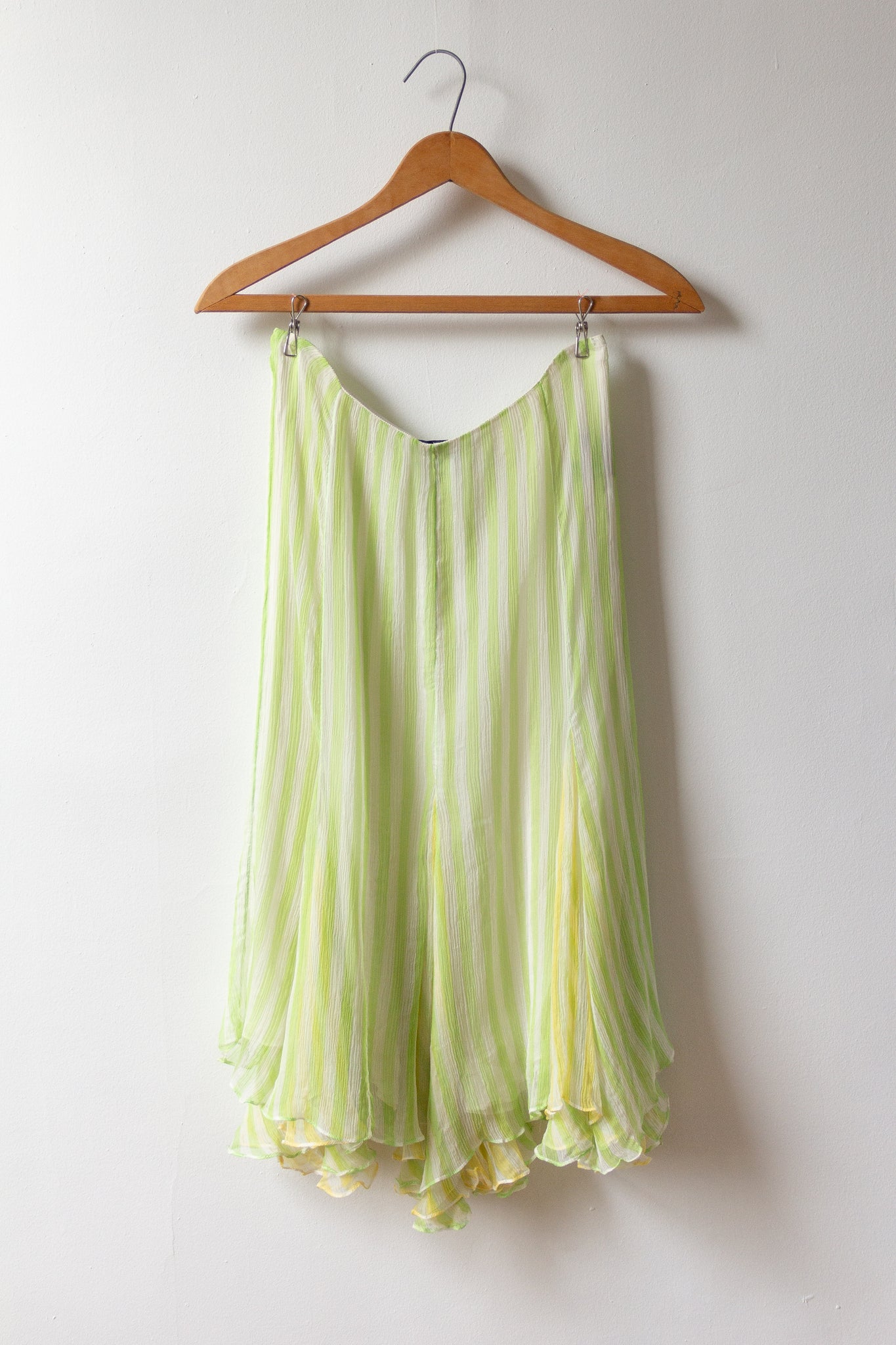 RL Lemon-Lime Chiffon Skirt