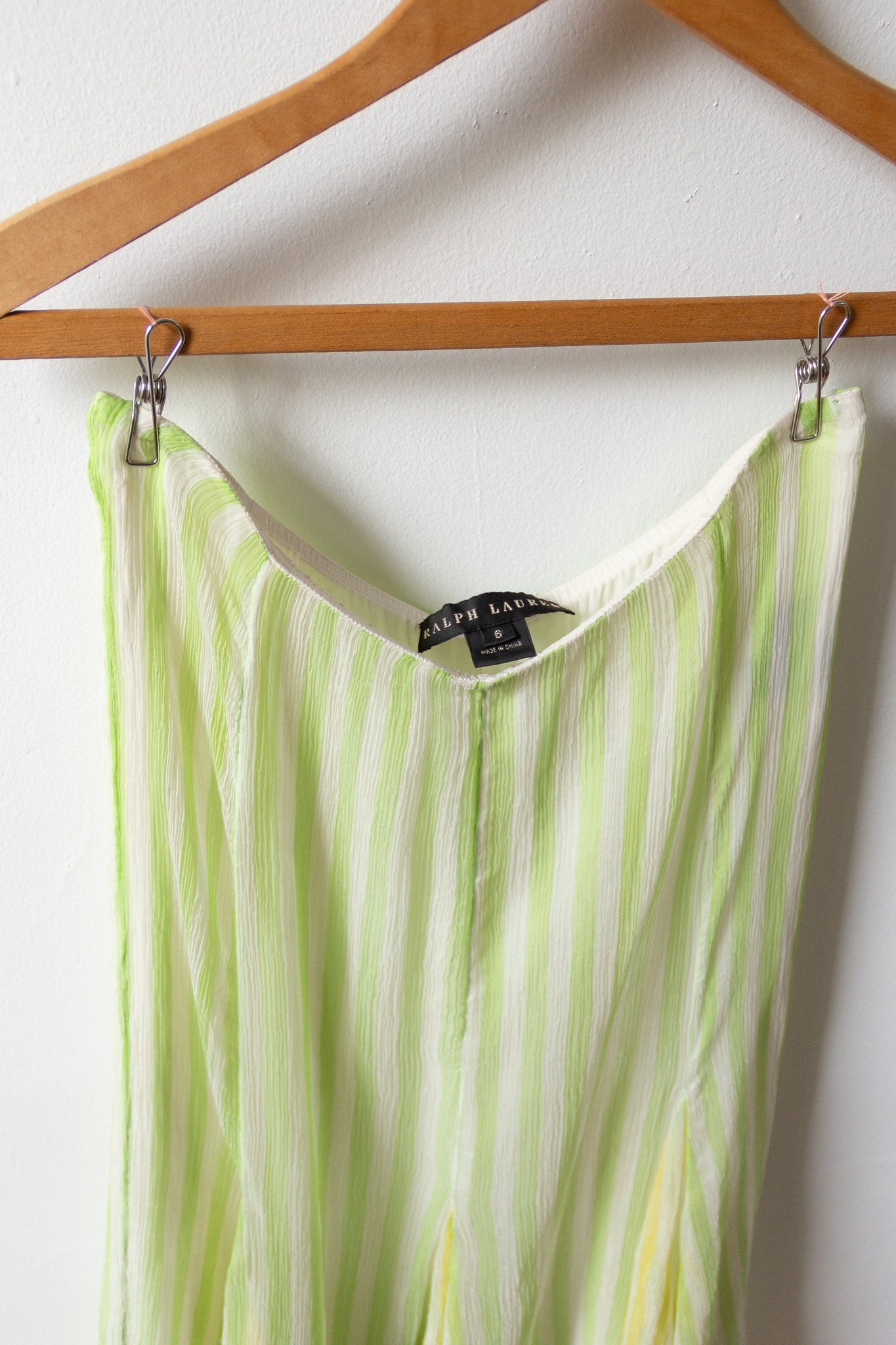 RL Lemon-Lime Chiffon Skirt