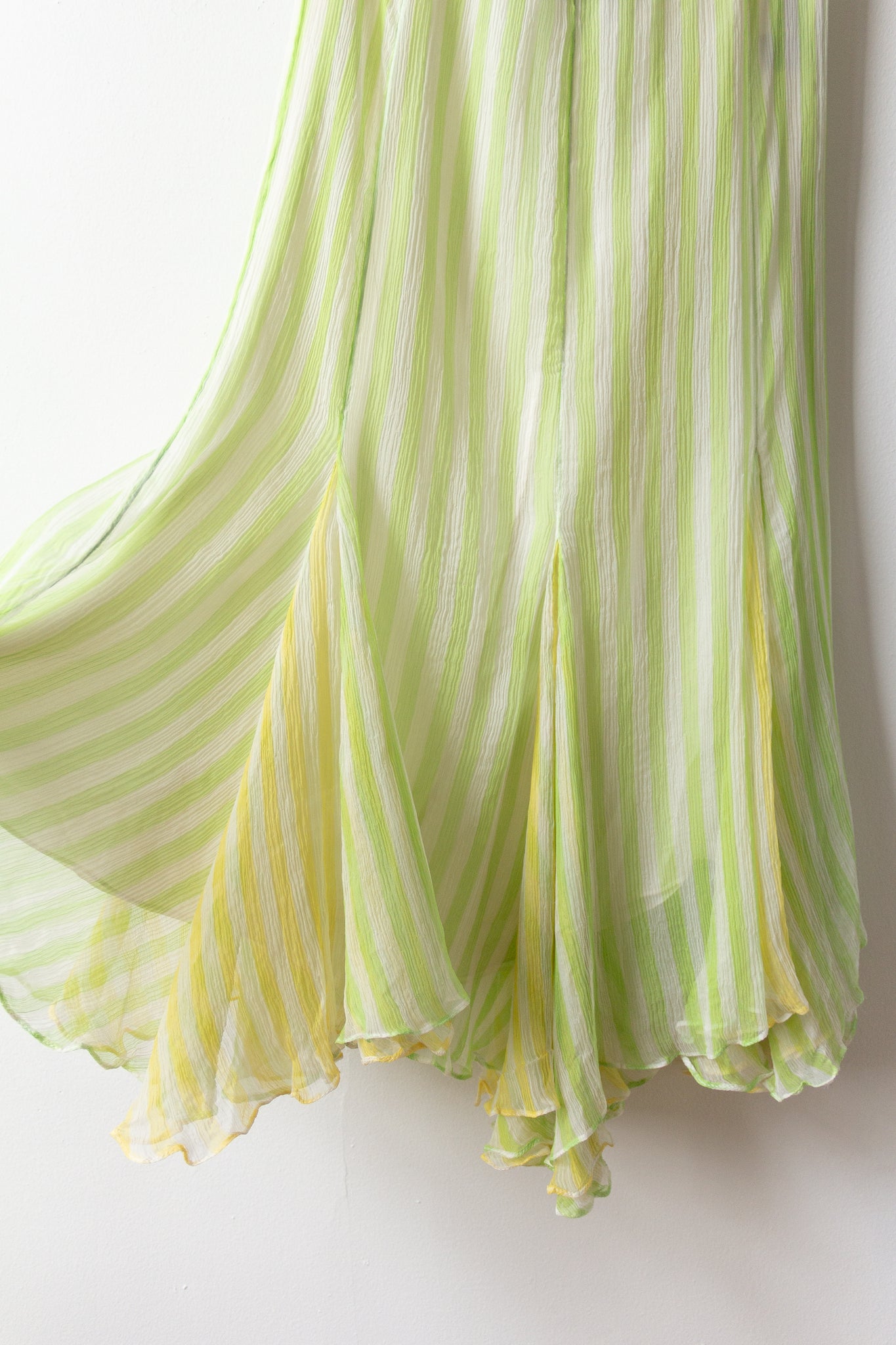 RL Lemon-Lime Chiffon Skirt