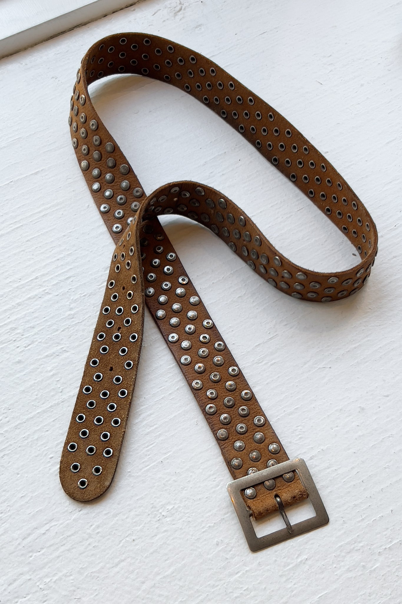 Studded Leather Belt | M/L