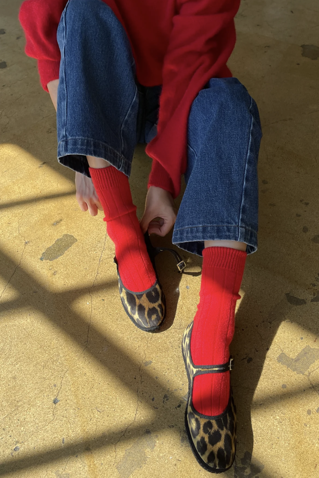 Cashmere Socks / Red