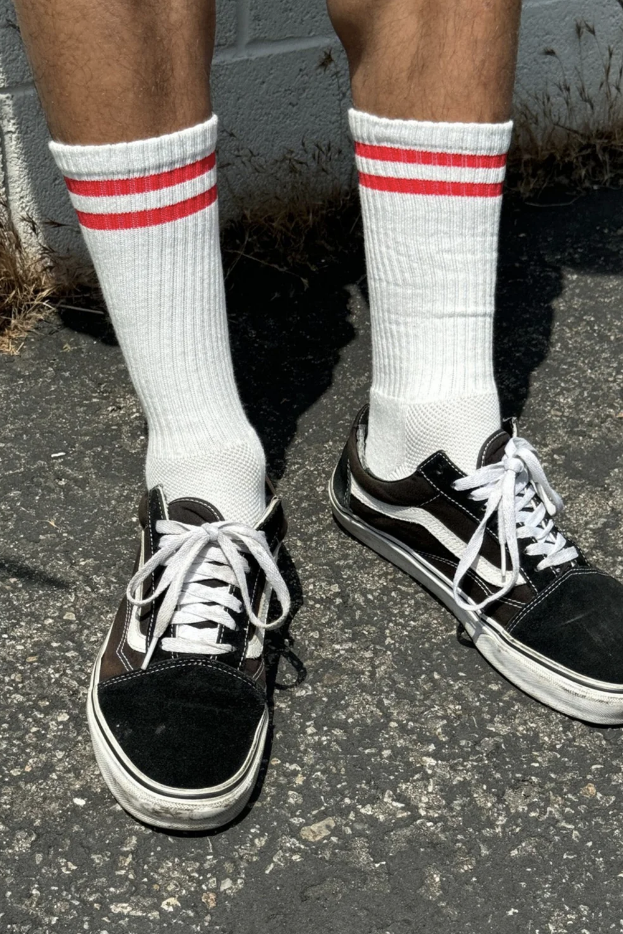 Boyfriend Socks / Red Stripe