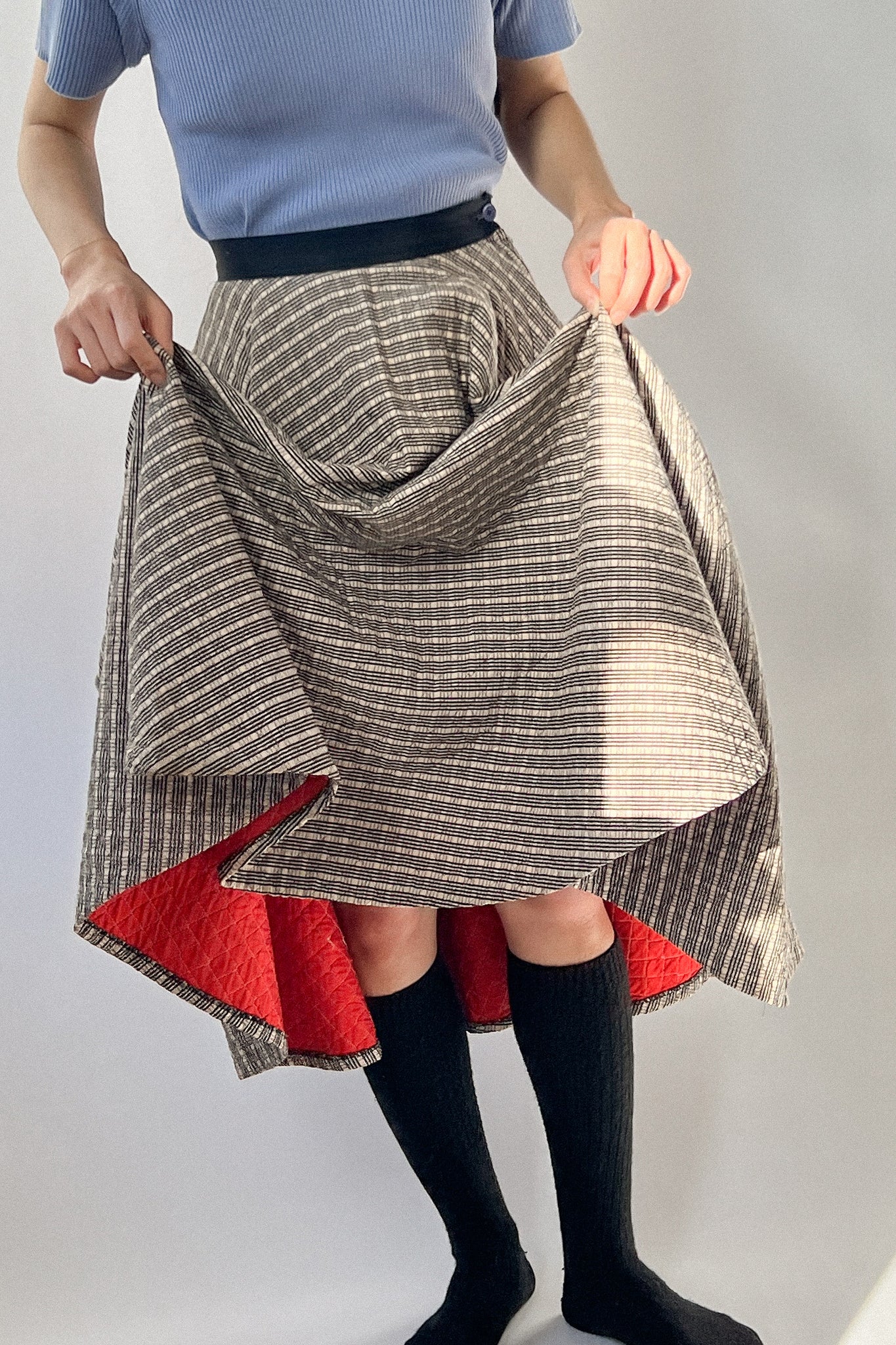 50s B.Altman Quilted Skirt | sz 0