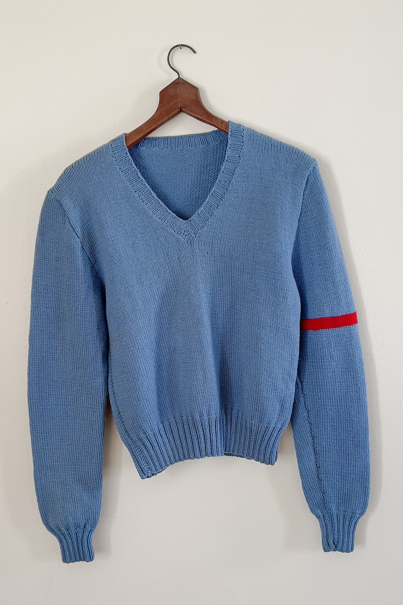 50s Handknit Service Stripe Sweater