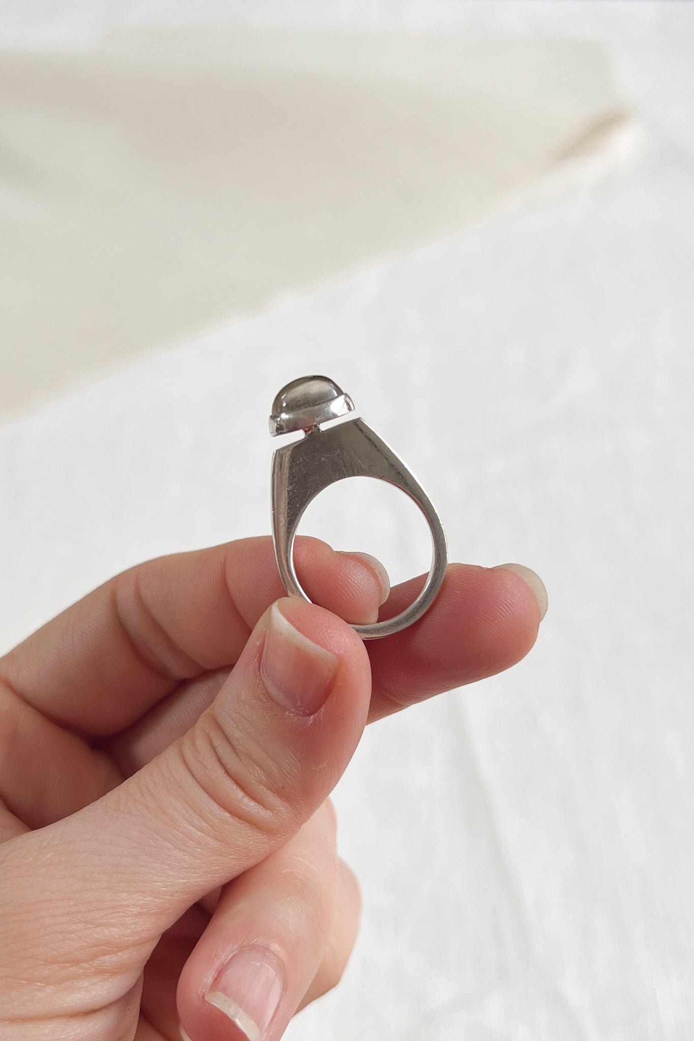 Sterling Modernist Ring
